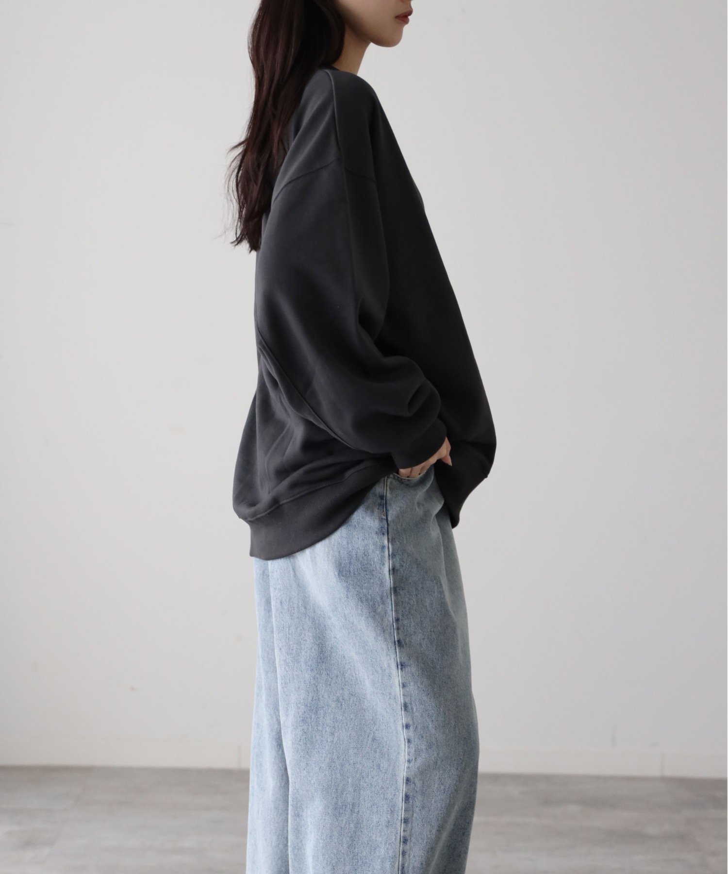 model：164cm. 着用サイズ：FREE