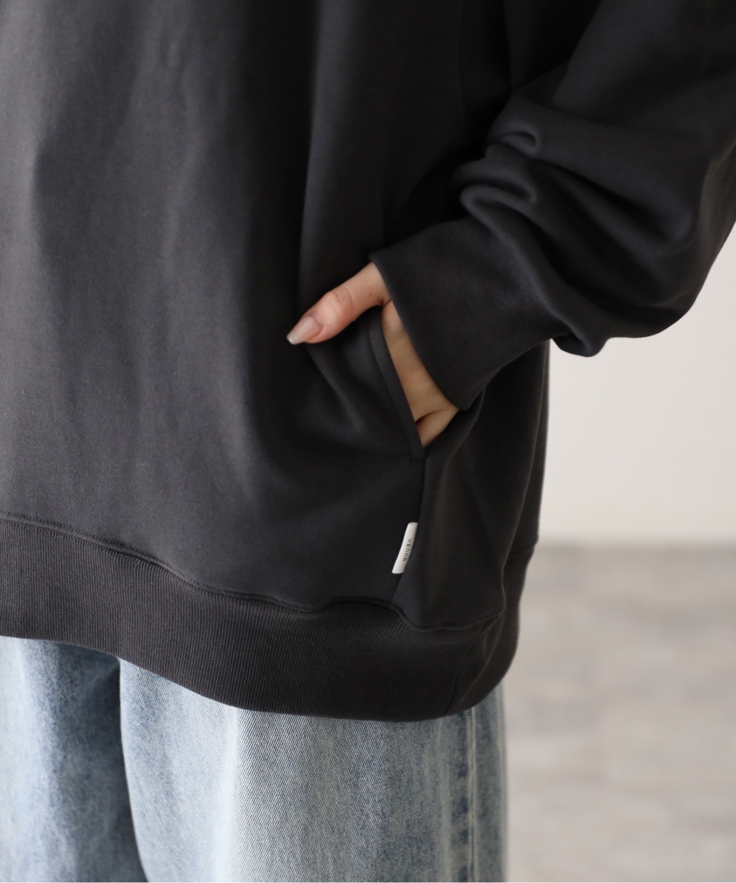 model：164cm. 着用サイズ：FREE