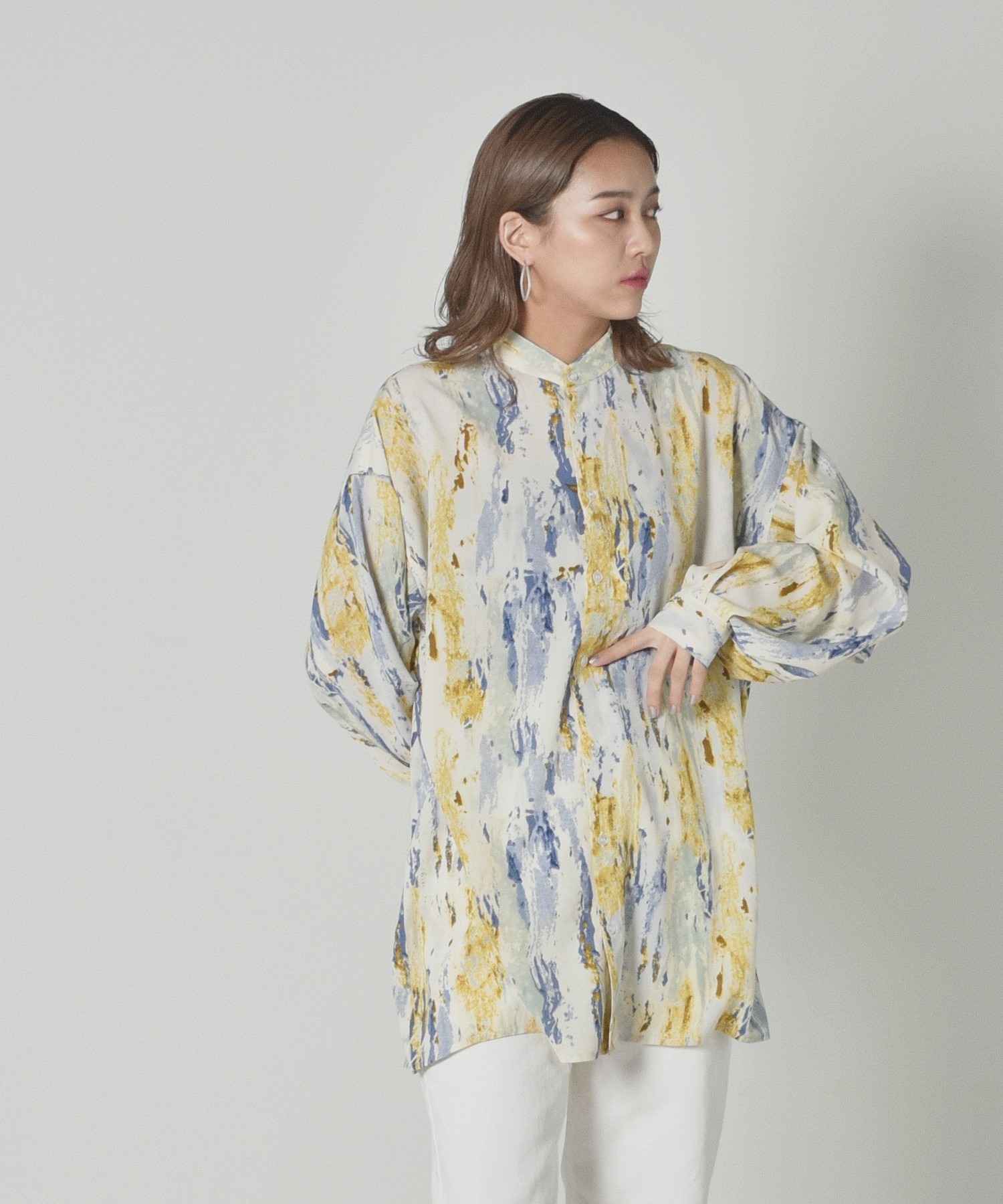 ペイント柄シャツ Kivi Retro Girl Online Store レトロガールオンラインストア