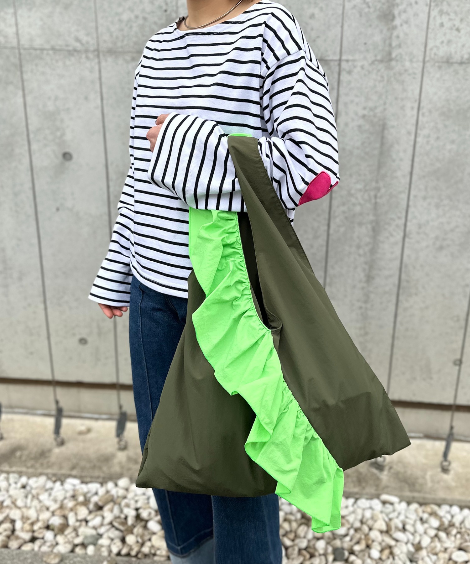 カーキ
model:154cm 着用サイズ:FREE