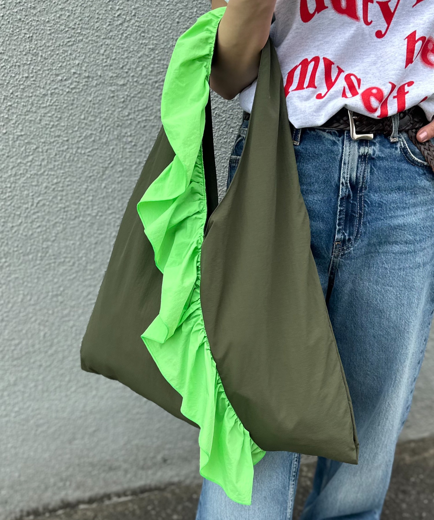 カーキ
model:154cm 着用サイズ:FREE