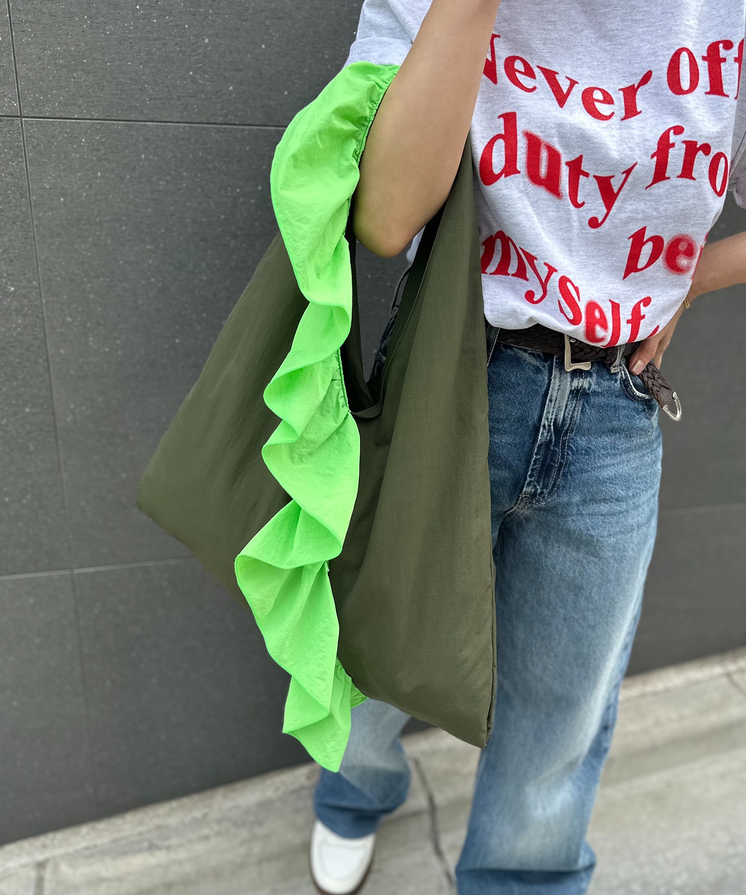 カーキ
model:154cm 着用サイズ:FREE