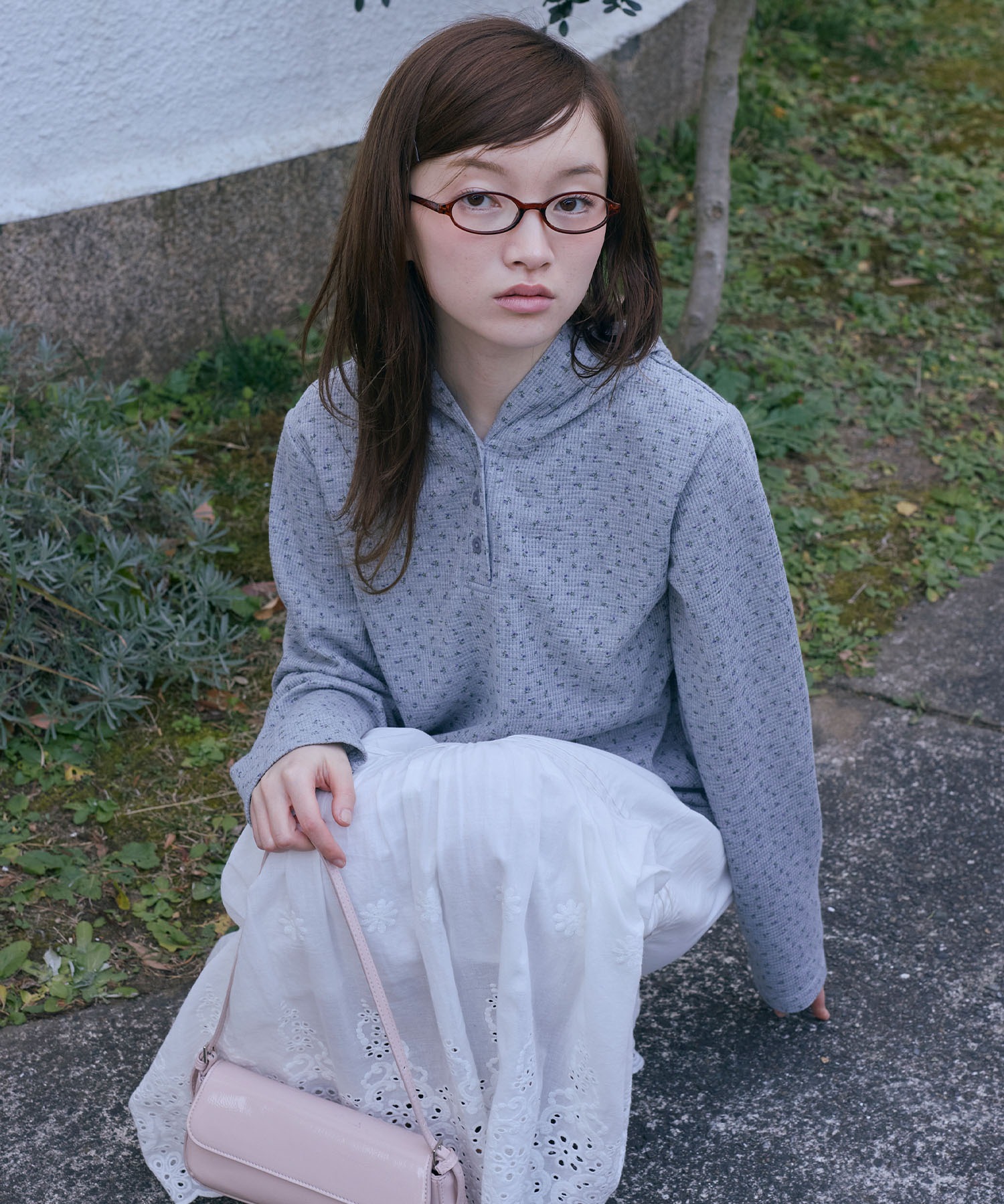 Unblend】フード付 ヘンリーネック アソート 長袖Tシャツ Unblend