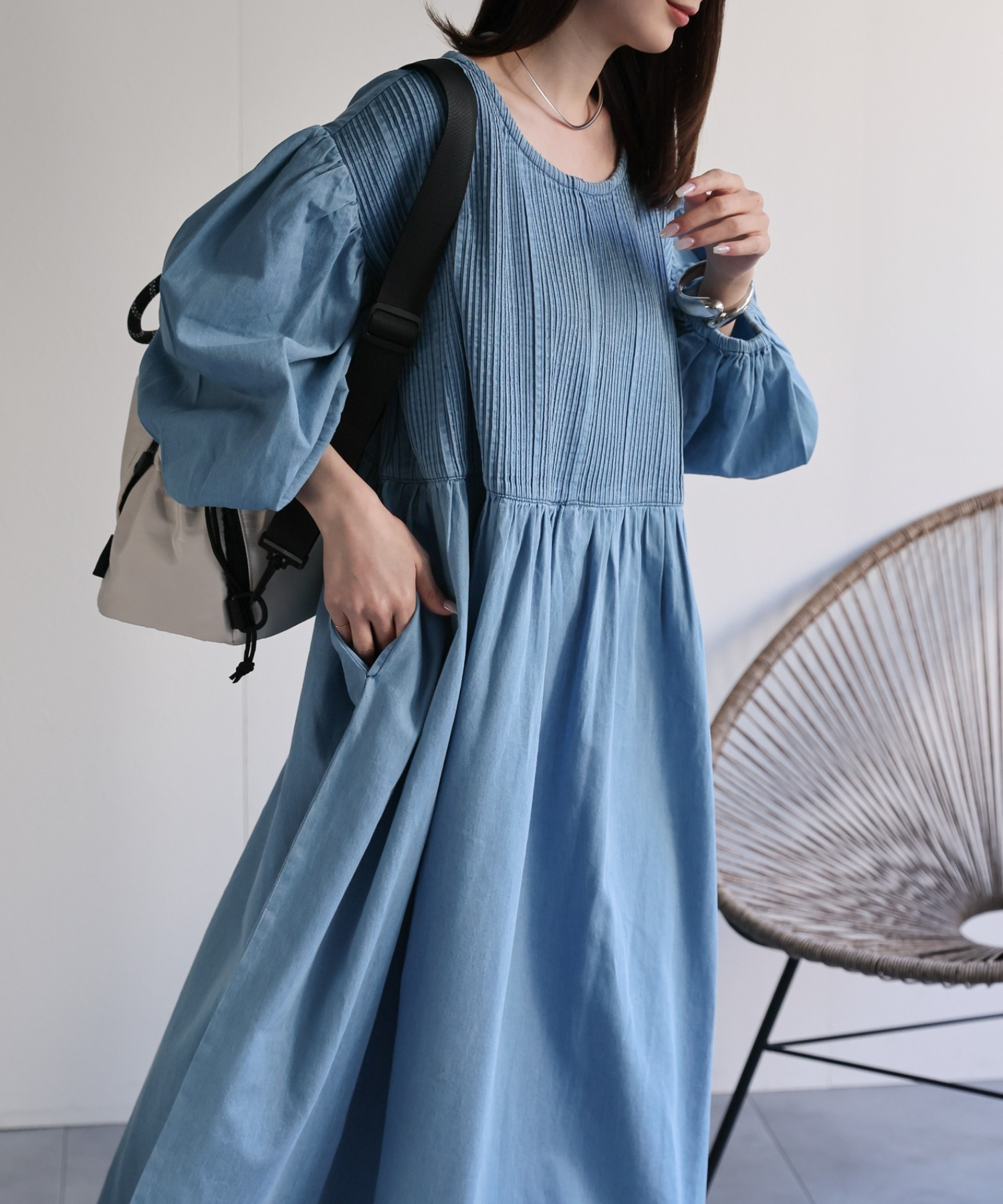 model：162cm 着用サイズ：M