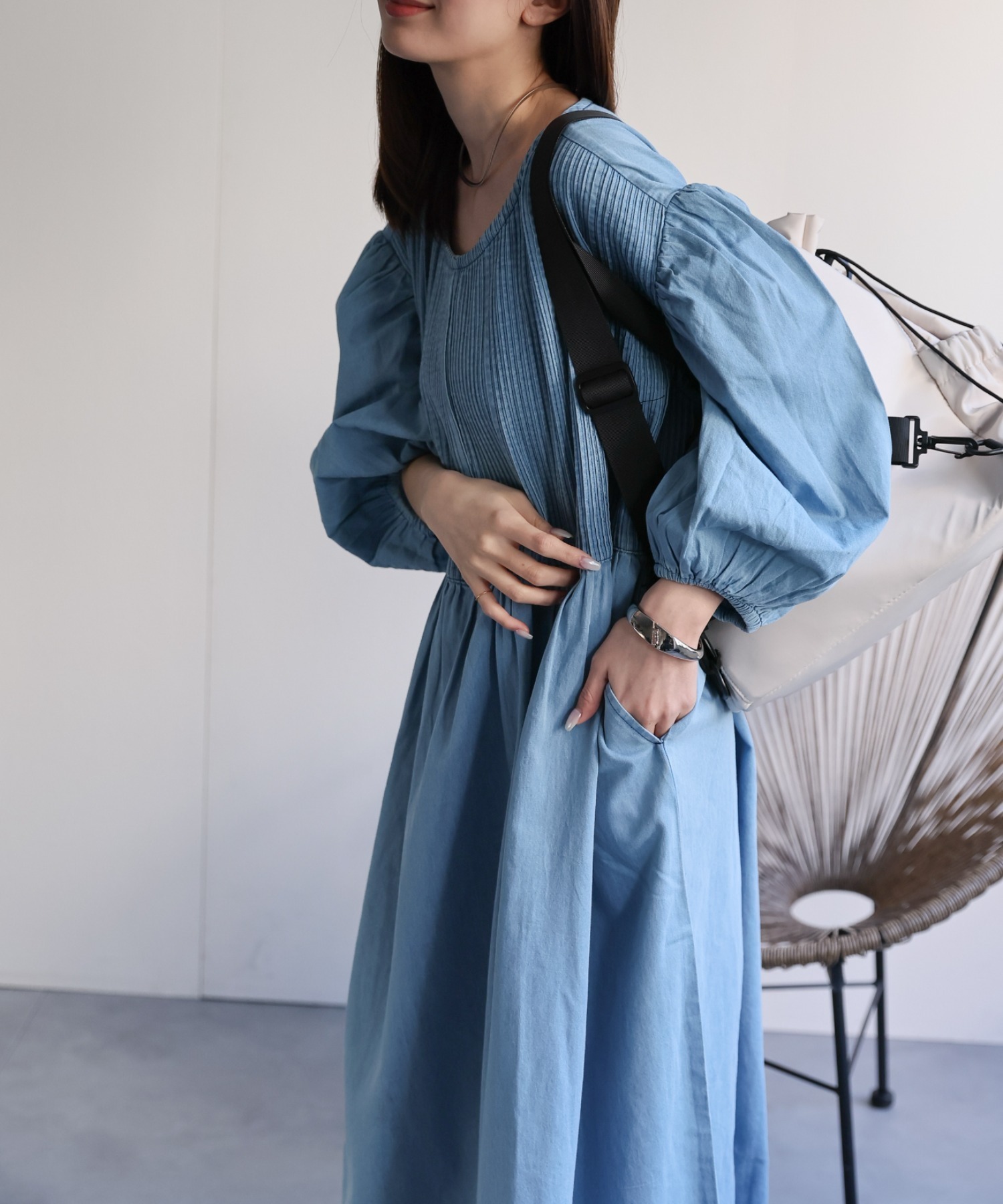 model：162cm 着用サイズ：M