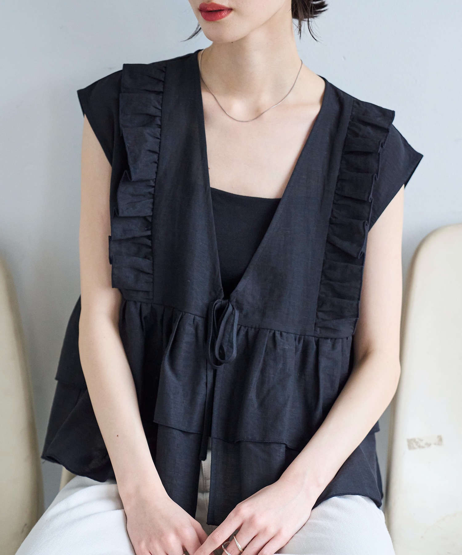 model：H166　着用サイズ：M