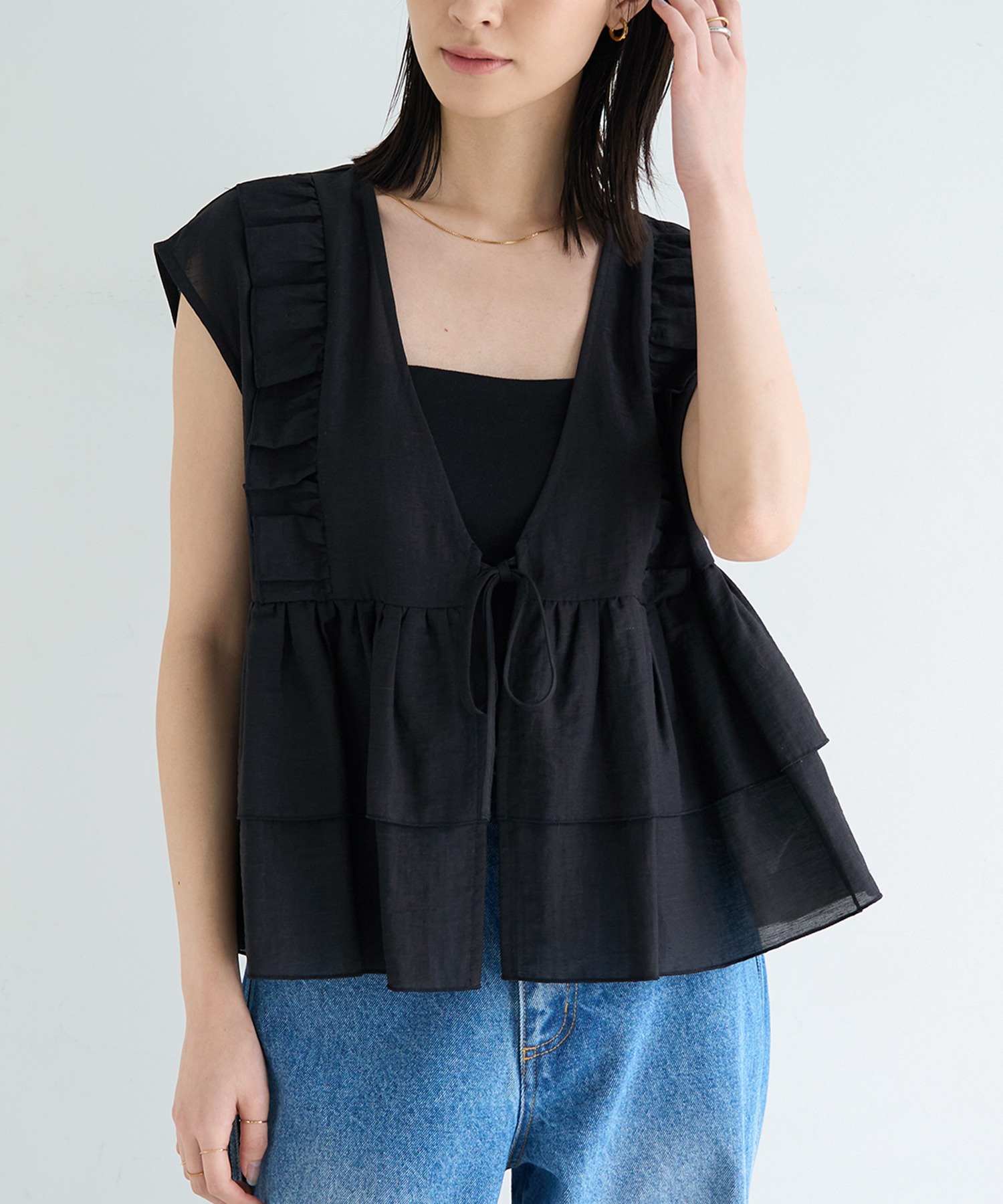 model：H166　着用サイズ：M