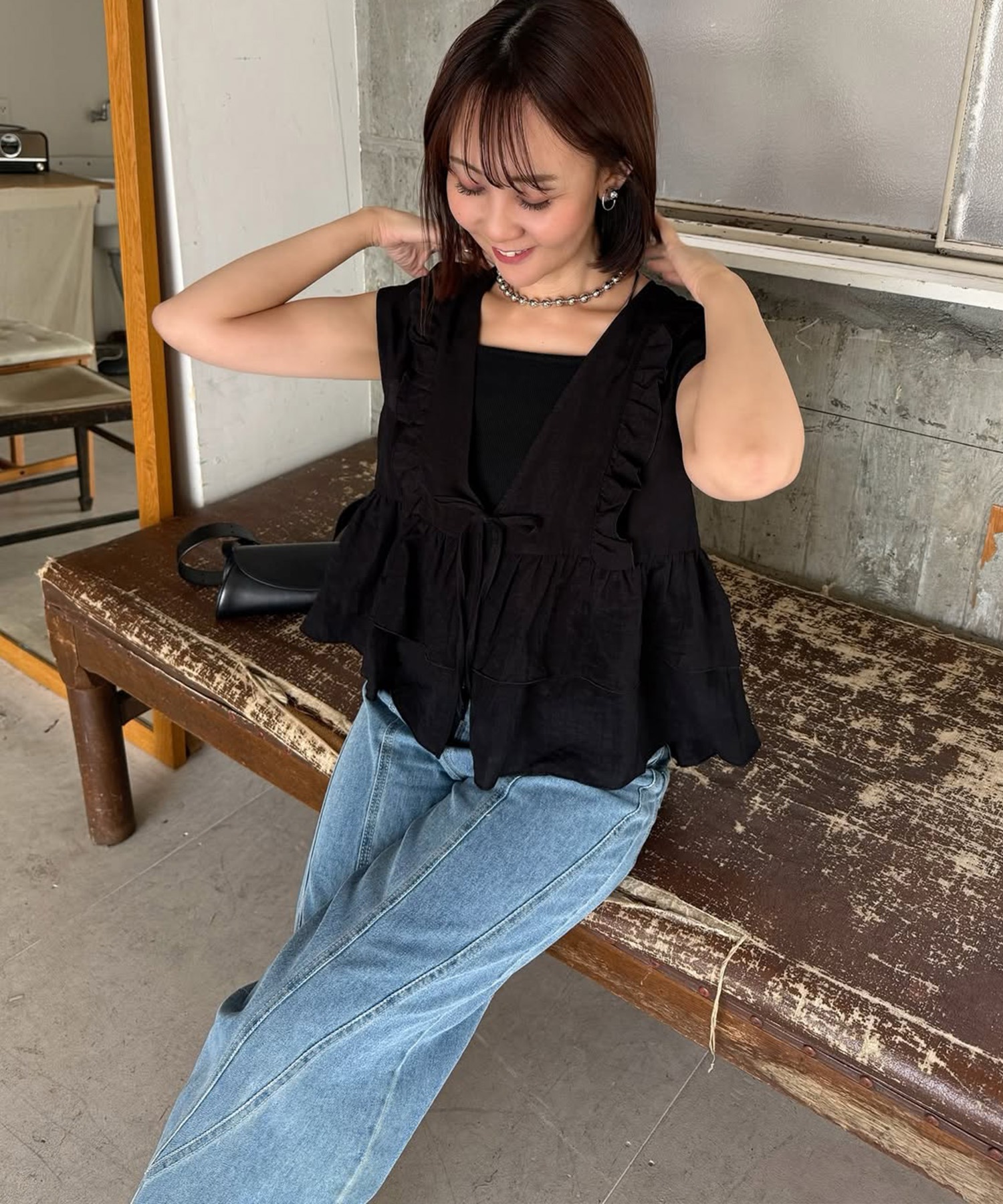 model：H162　着用サイズ：M