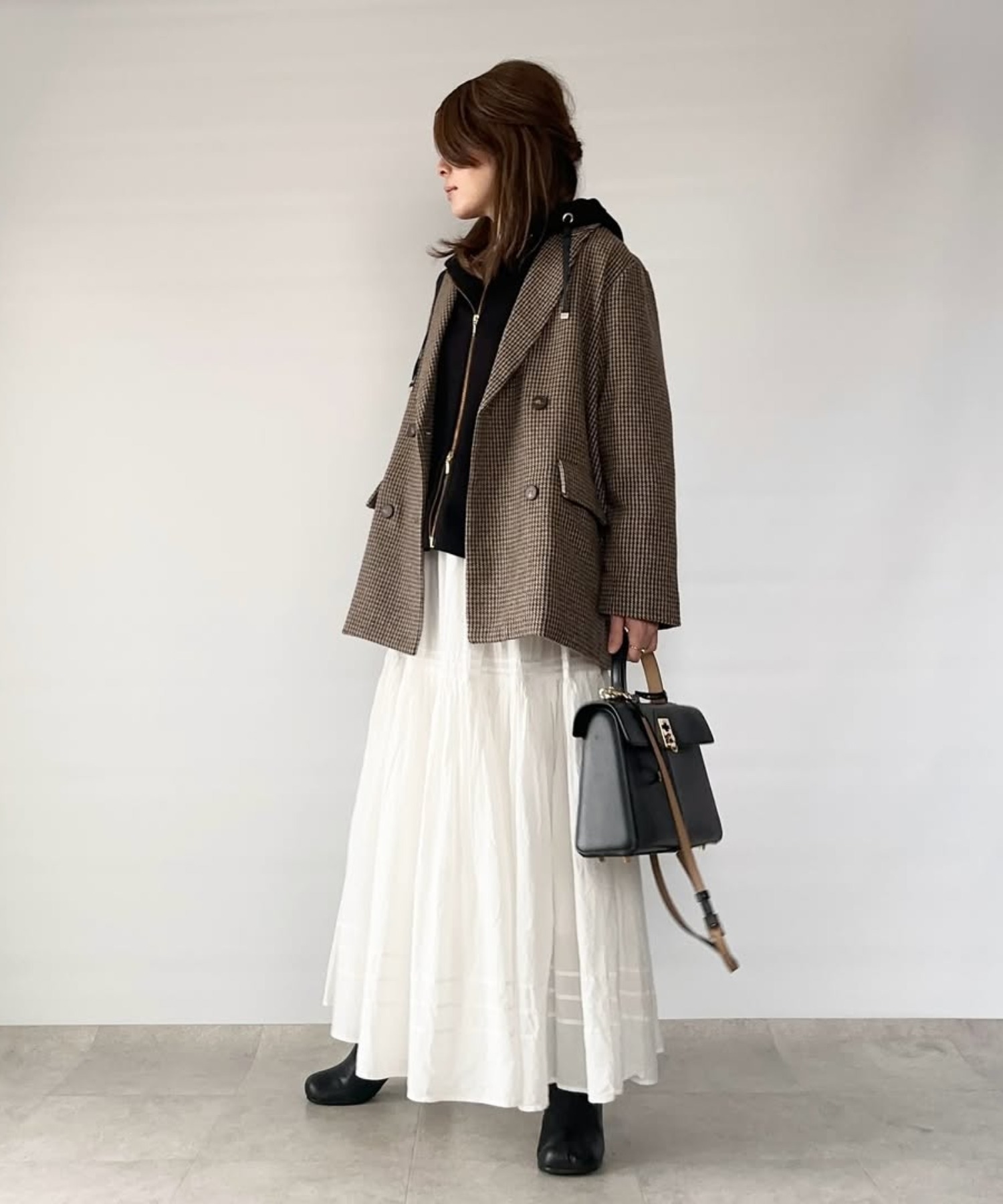model：H158 着用サイズ：FREE