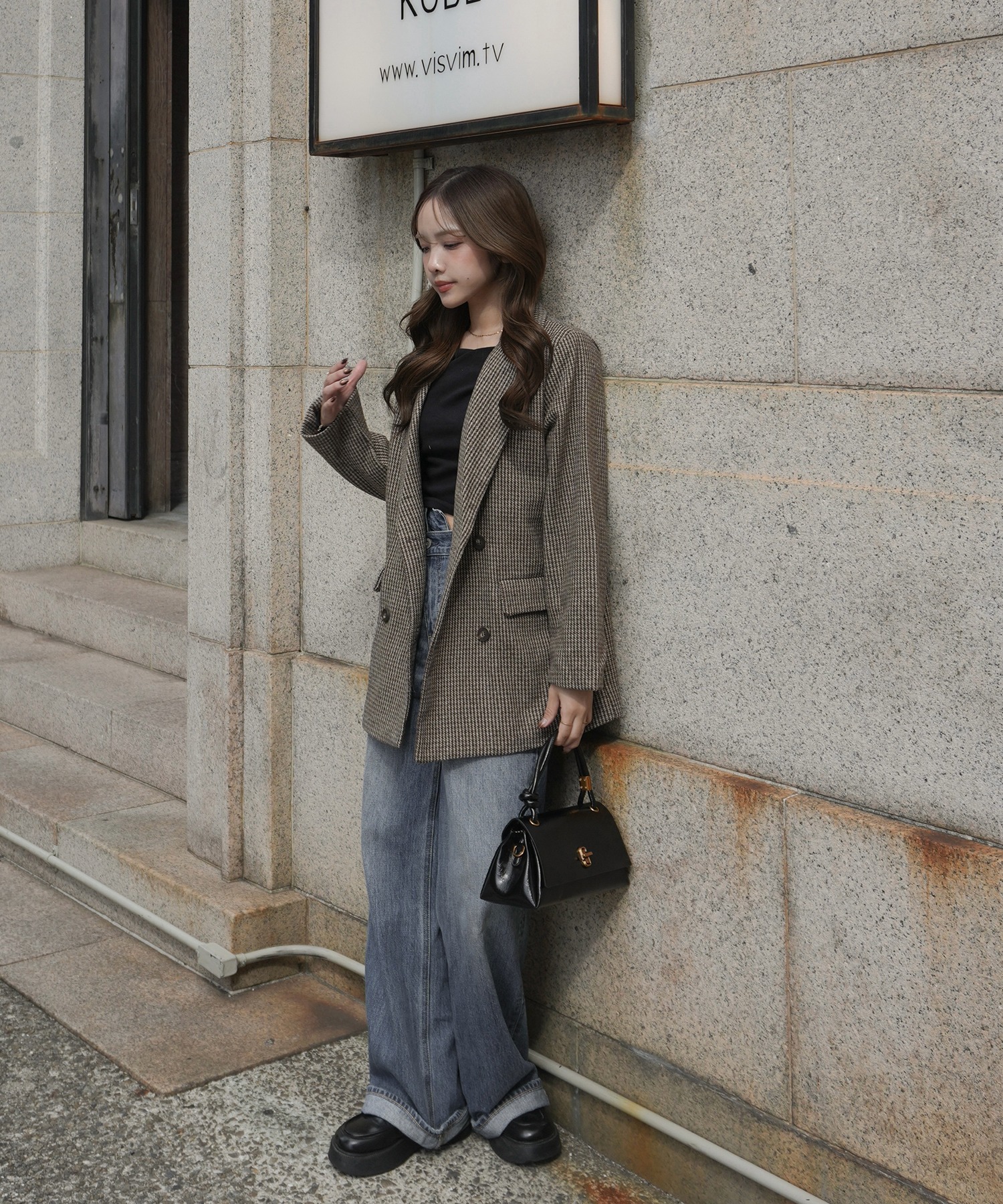 model：H157 着用サイズ：FREE