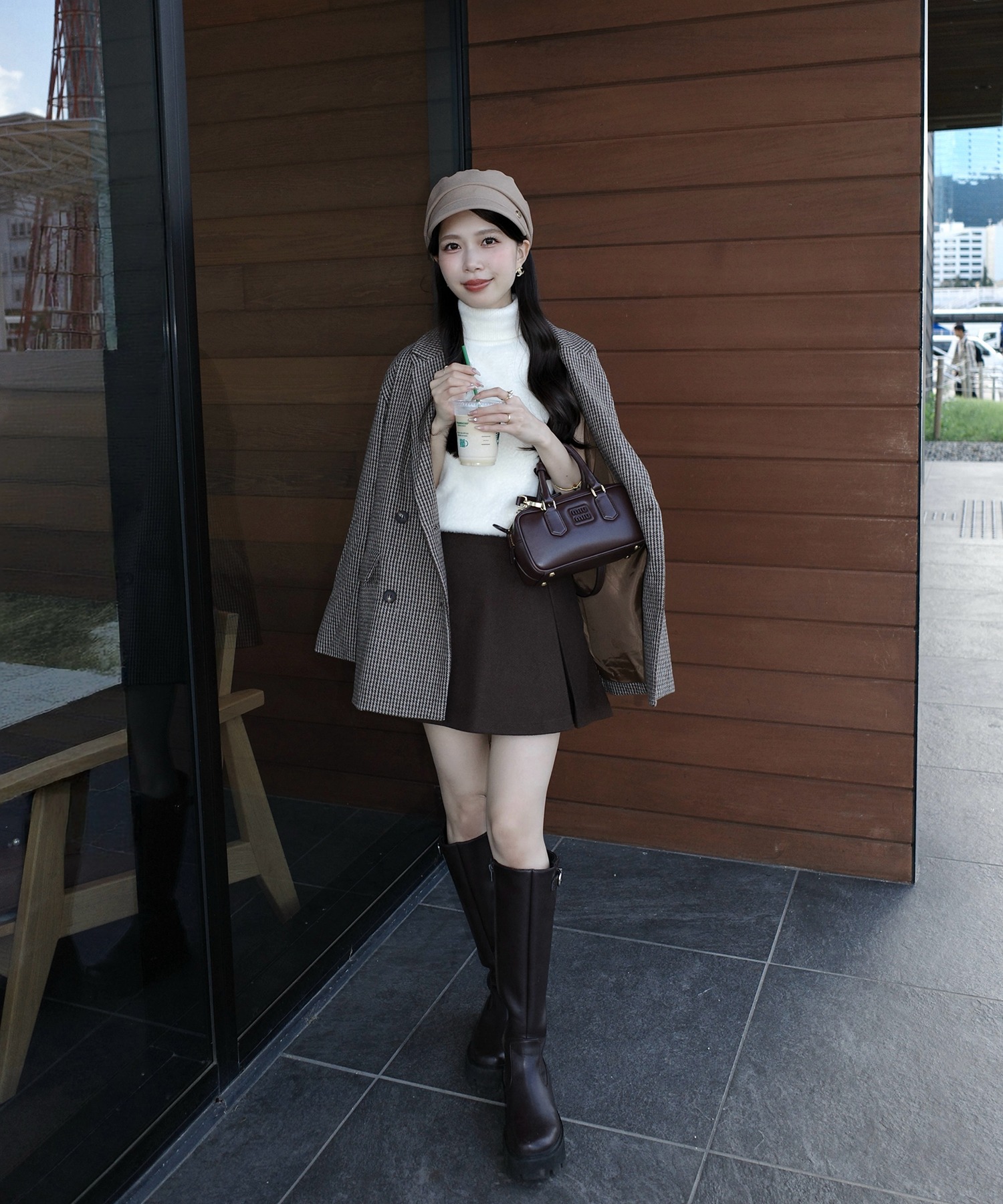 model：H157 着用サイズ：FREE