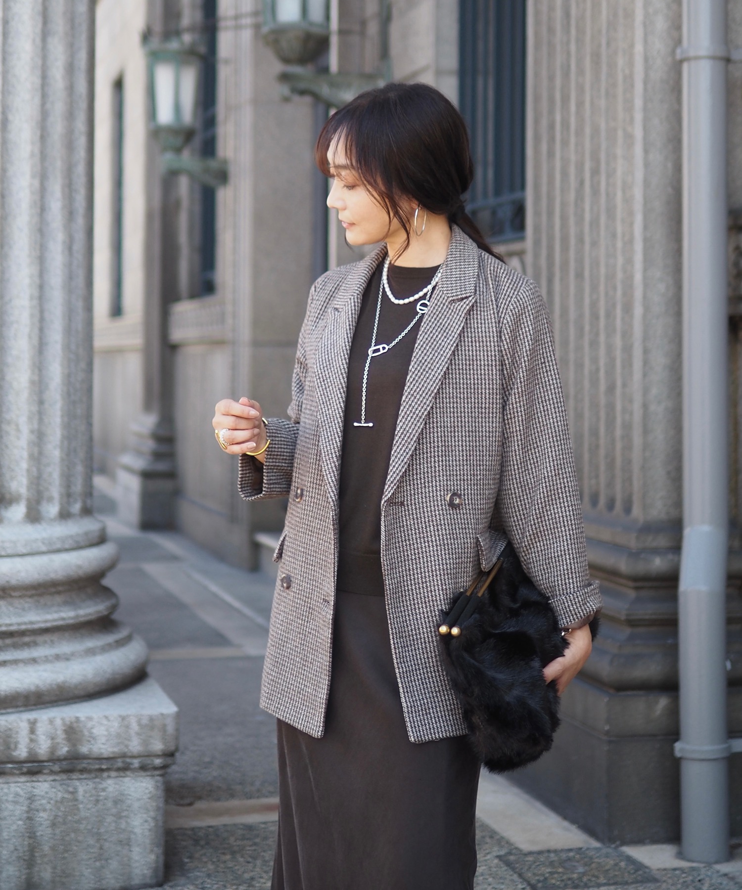 model：H164 着用サイズ：FREE