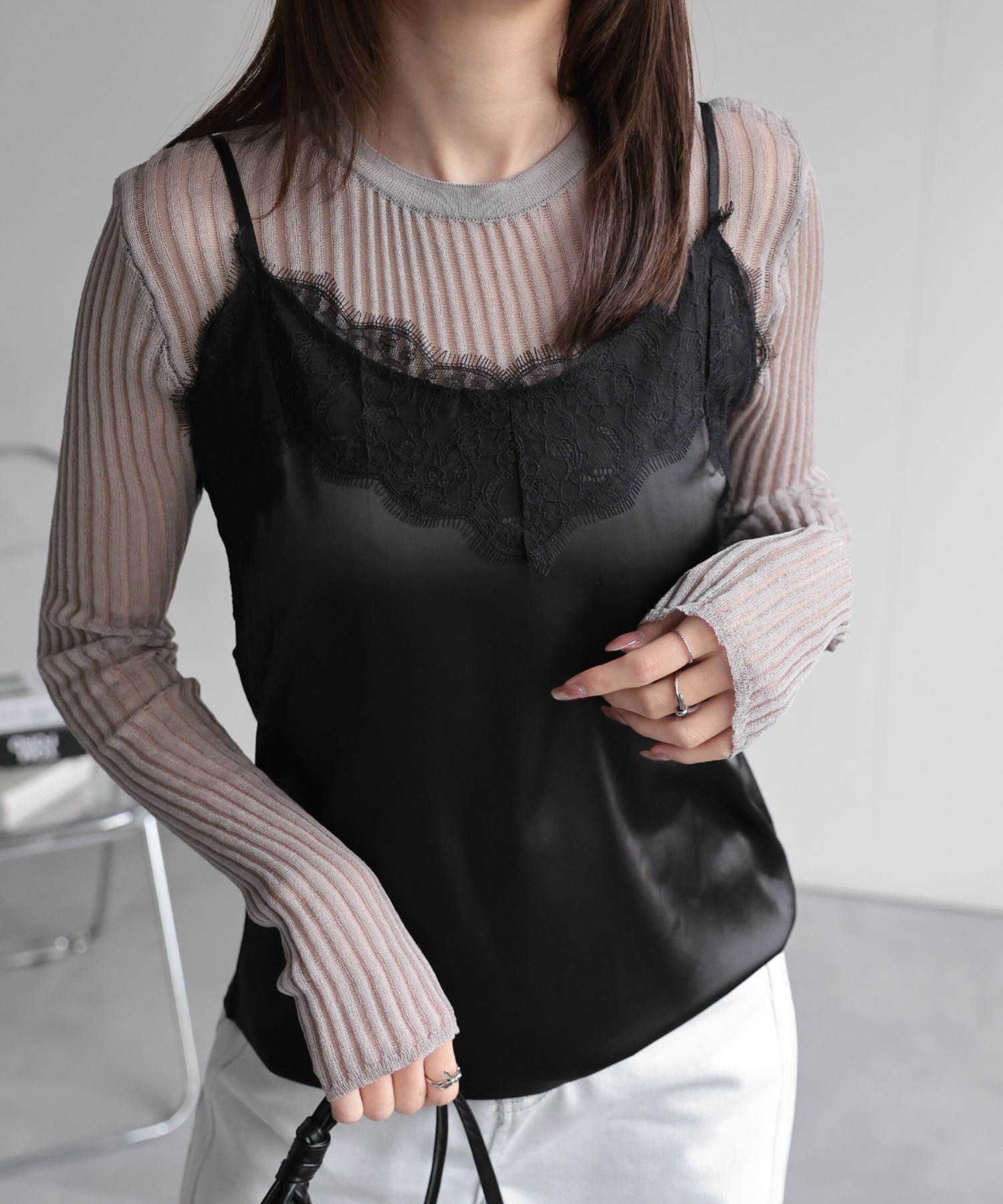 model：162㎝着用サイズ：F