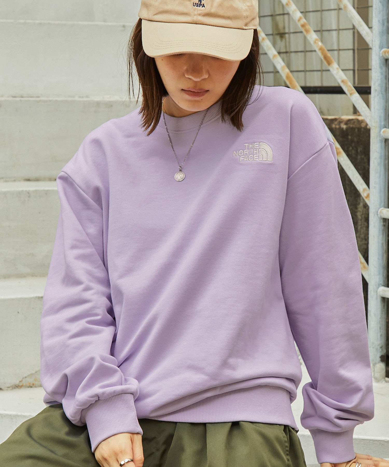 【THE NORTH FACE/ザノースフェイス】COTTON ESSENTIAL SWEATSHIRTS/コットン エッセンシャル  プルオーバースウェット