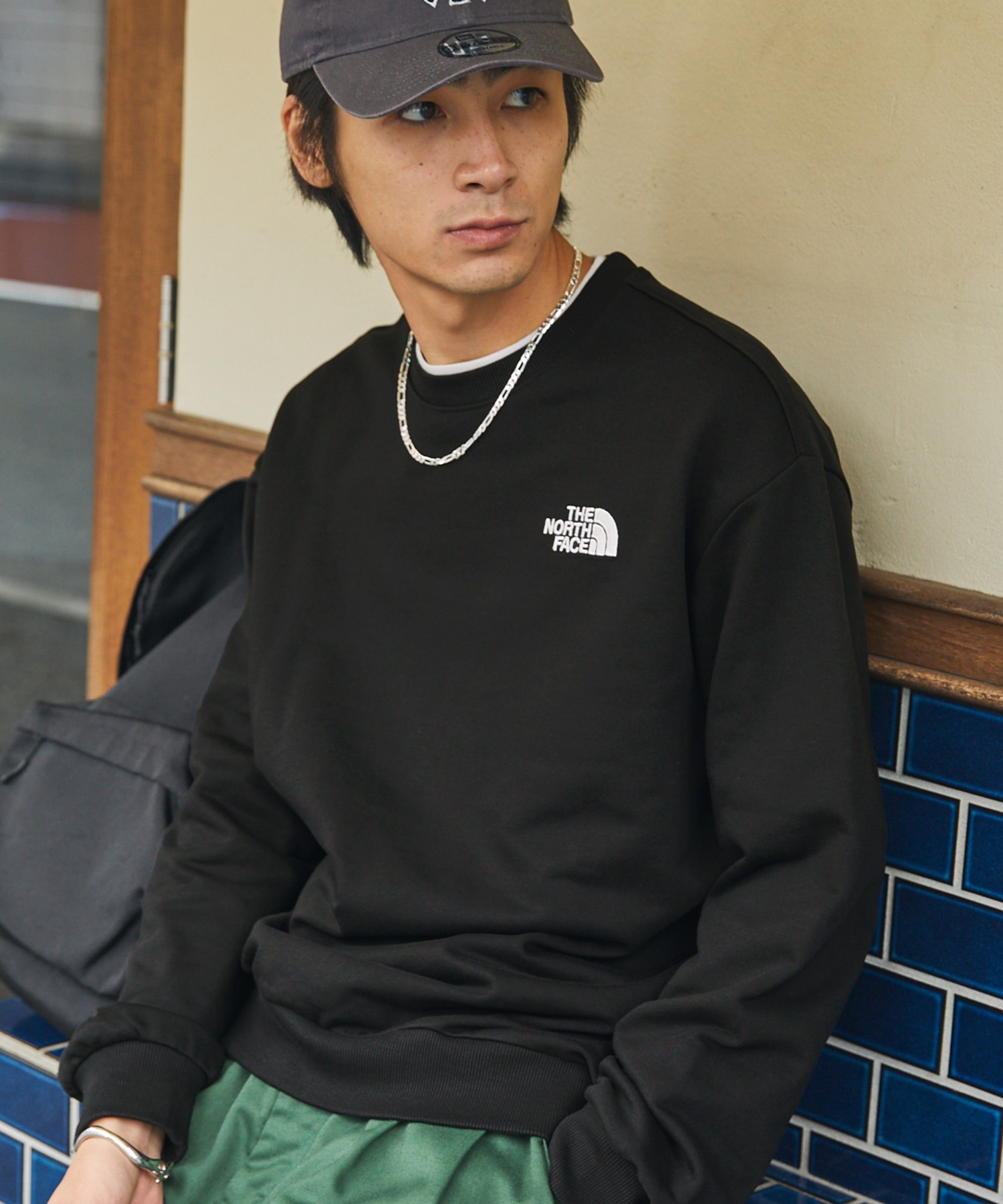 【THE NORTH FACE/ザノースフェイス】COTTON ESSENTIAL SWEATSHIRTS/コットン エッセンシャル  プルオーバースウェットスウェット