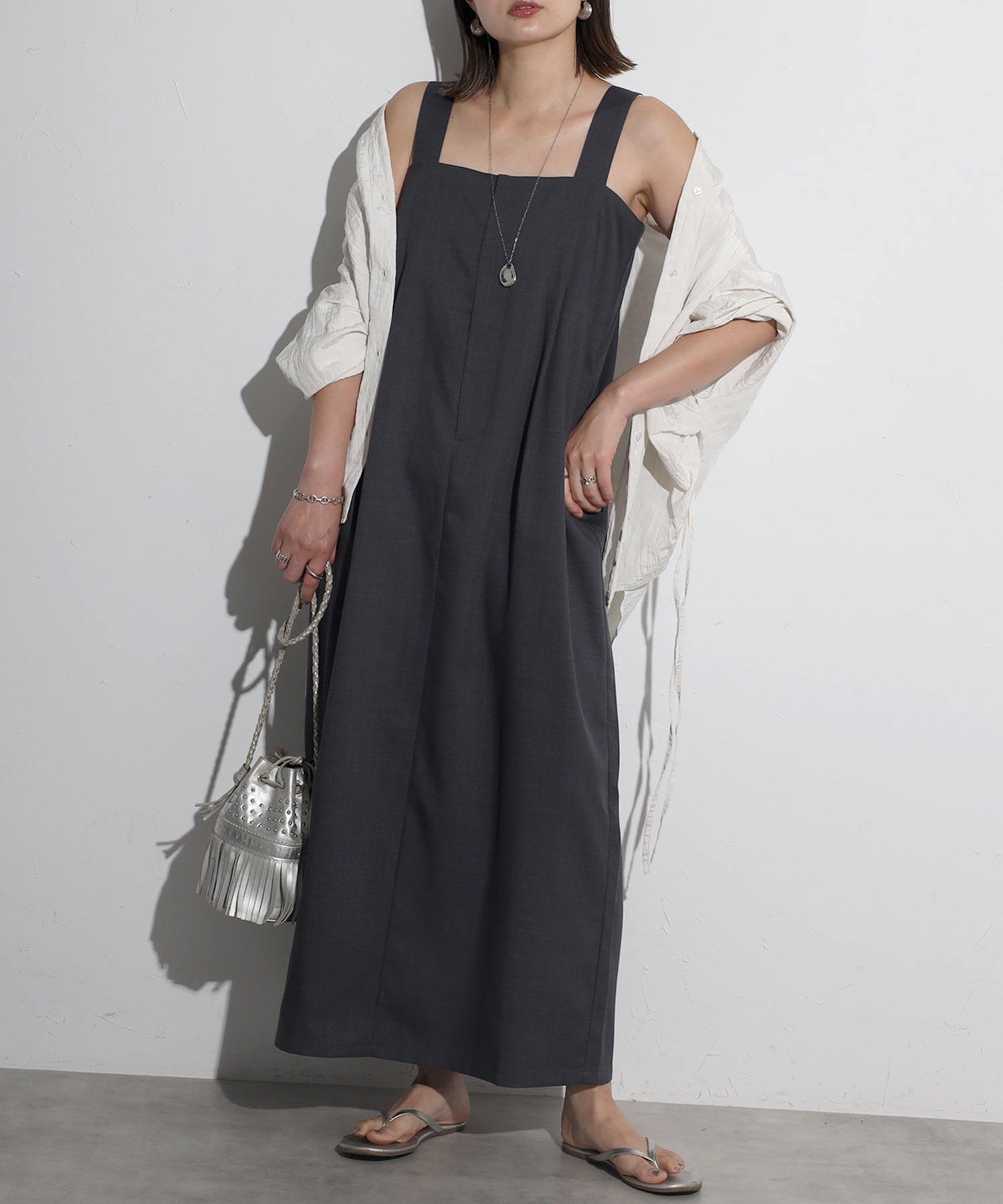 model：H158 着用サイズ：FREE