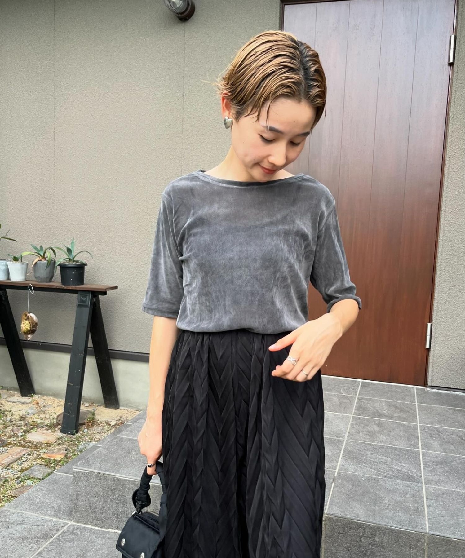 model：H161 着用サイズ：FREE