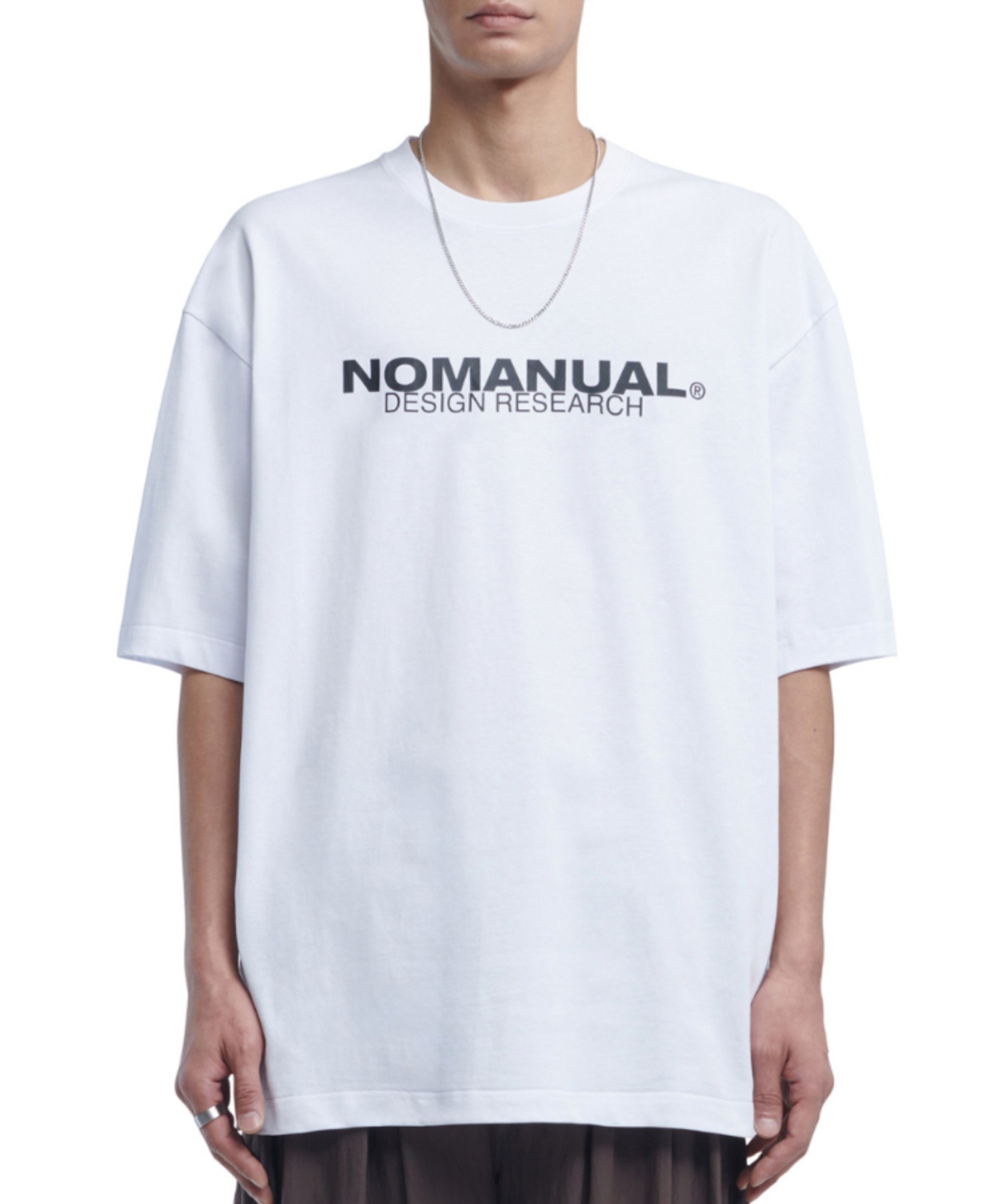 A'GEM/9 × .kom 『NOMANUAL/ノーマニュアル』 D.R LOGO T-SHIRT/ロゴ T