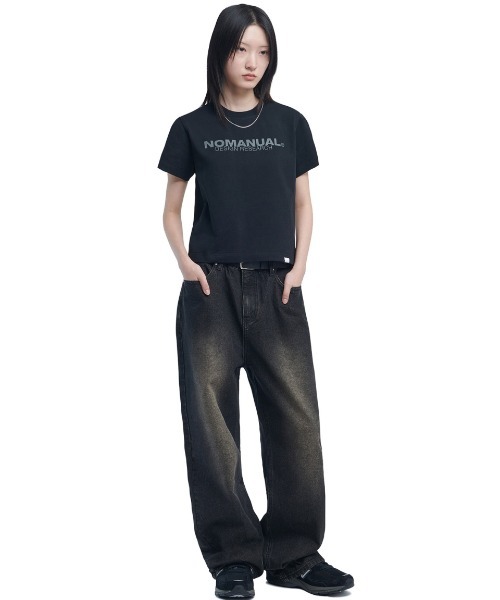 A'GEM/9 × .kom 『NOMANUAL/ノーマニュアル』 D.R LOGO T-SHIRT/ロゴ T