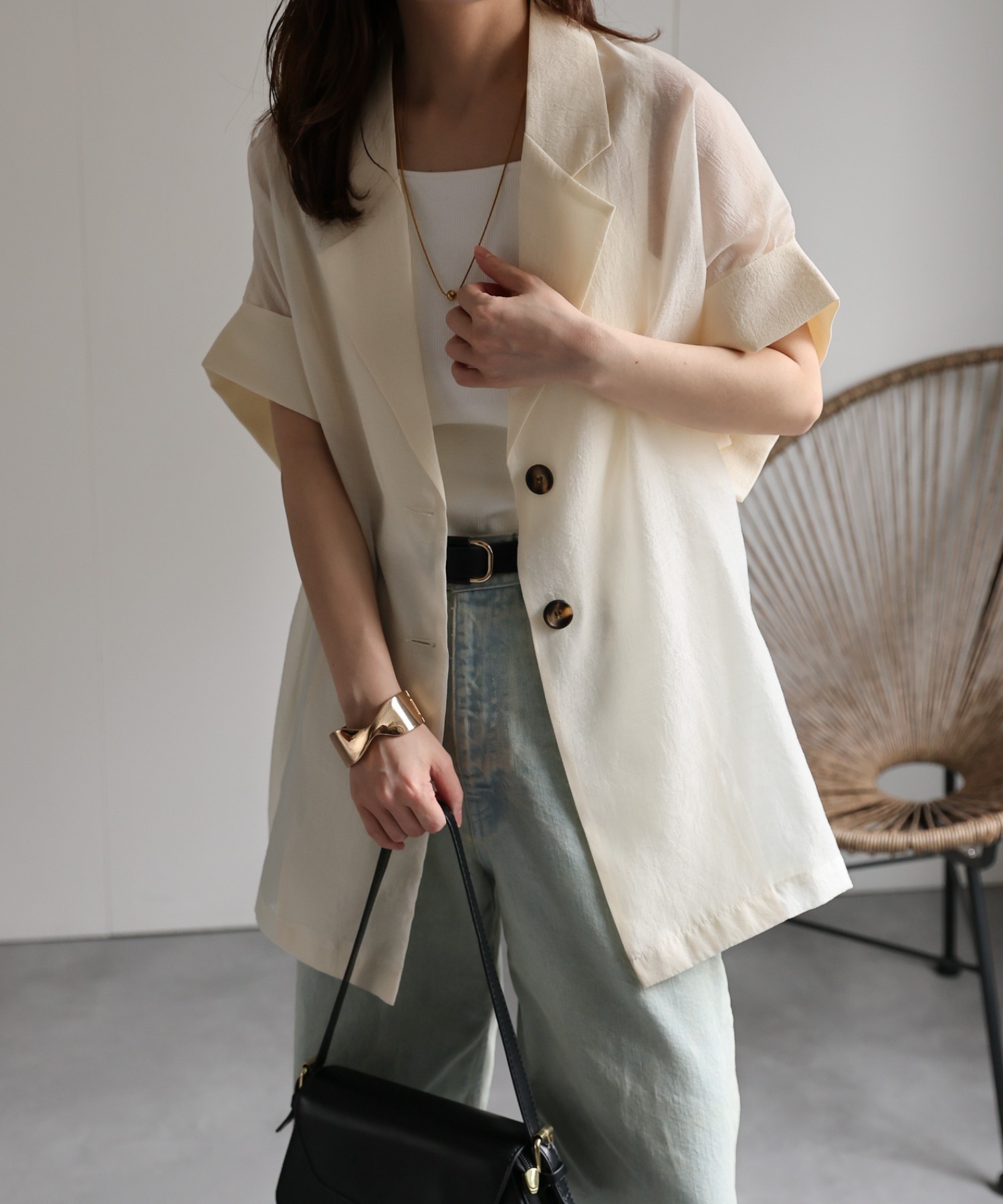 model：156cm　着用サイズ：FREE