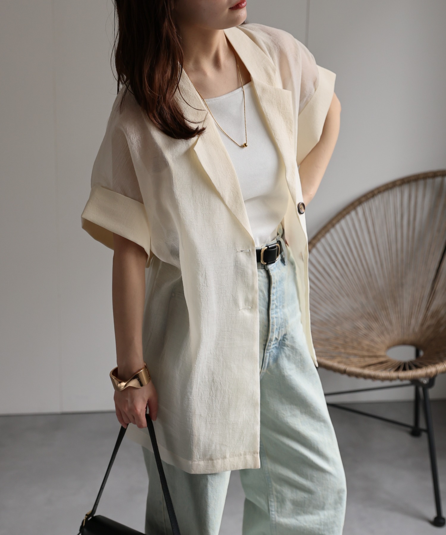model：156cm　着用サイズ：FREE