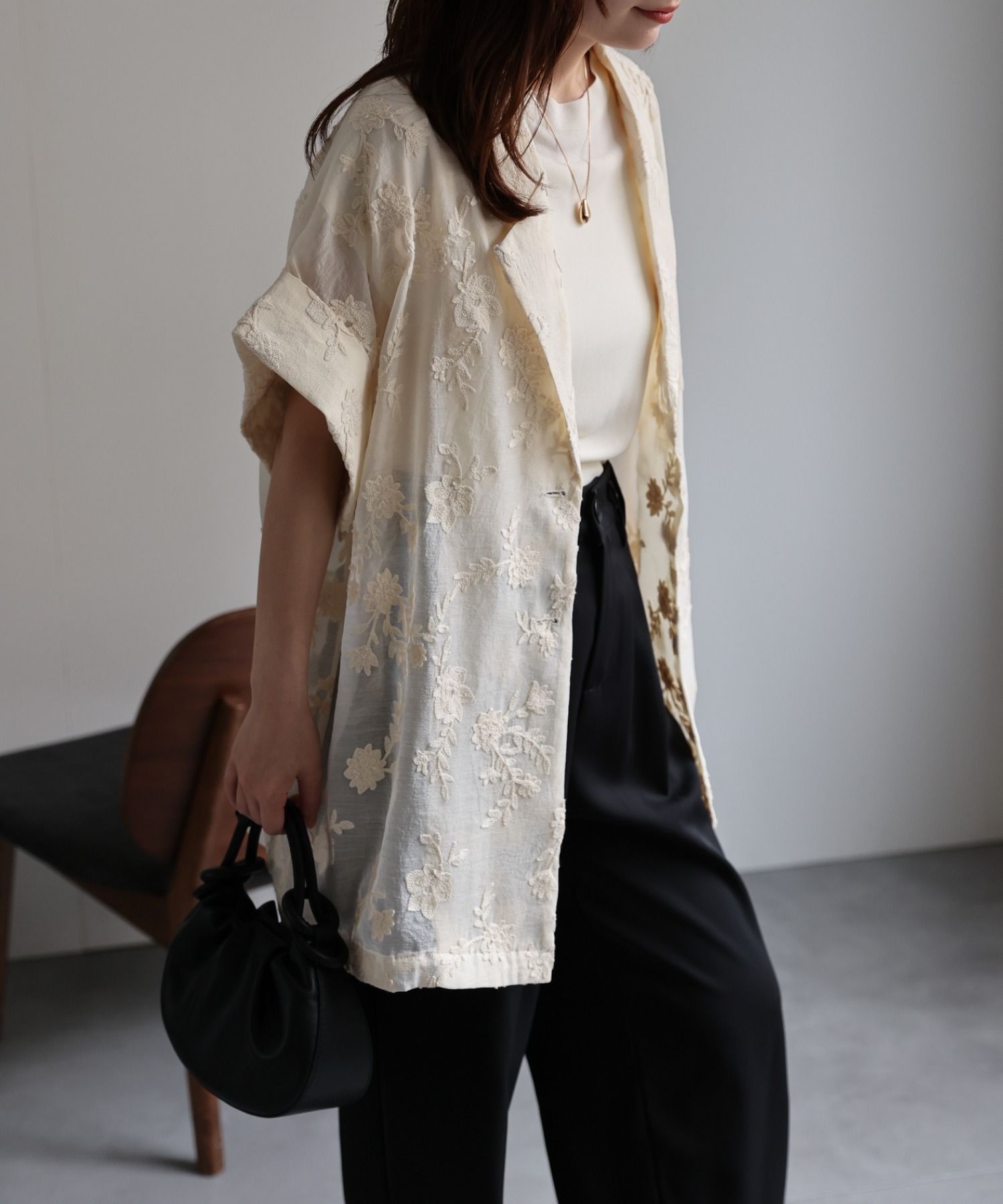 model：156cm　着用サイズ：FREE