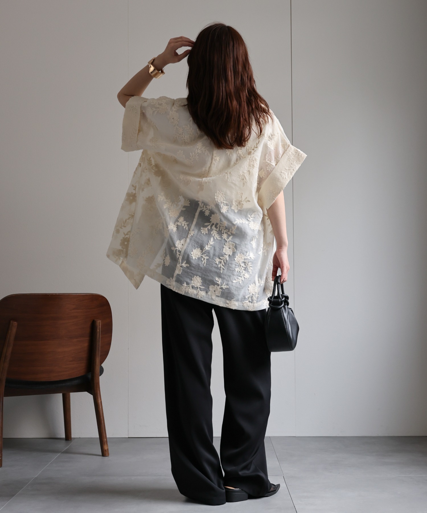 model：156cm　着用サイズ：FREE