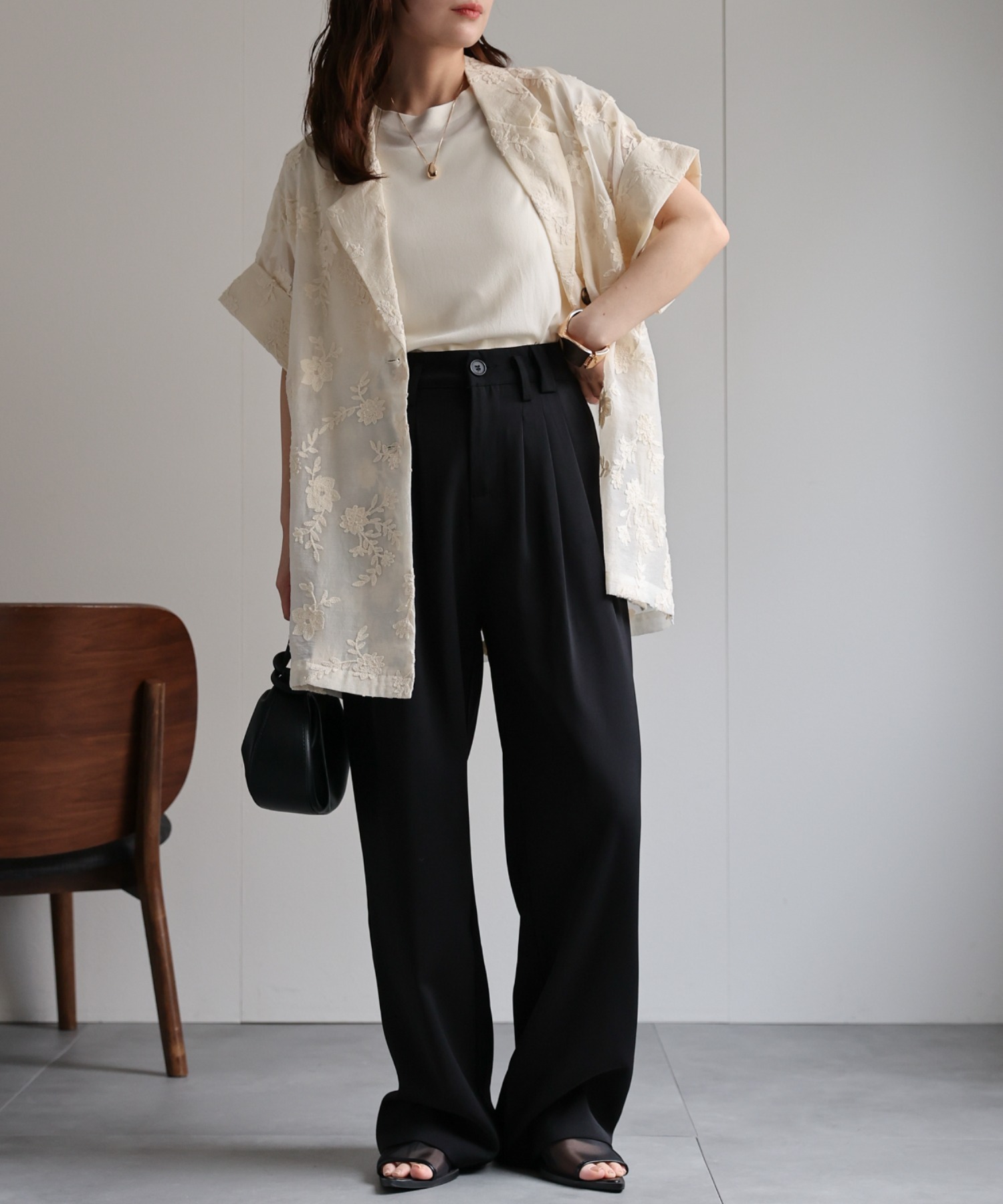 model：156cm　着用サイズ：FREE