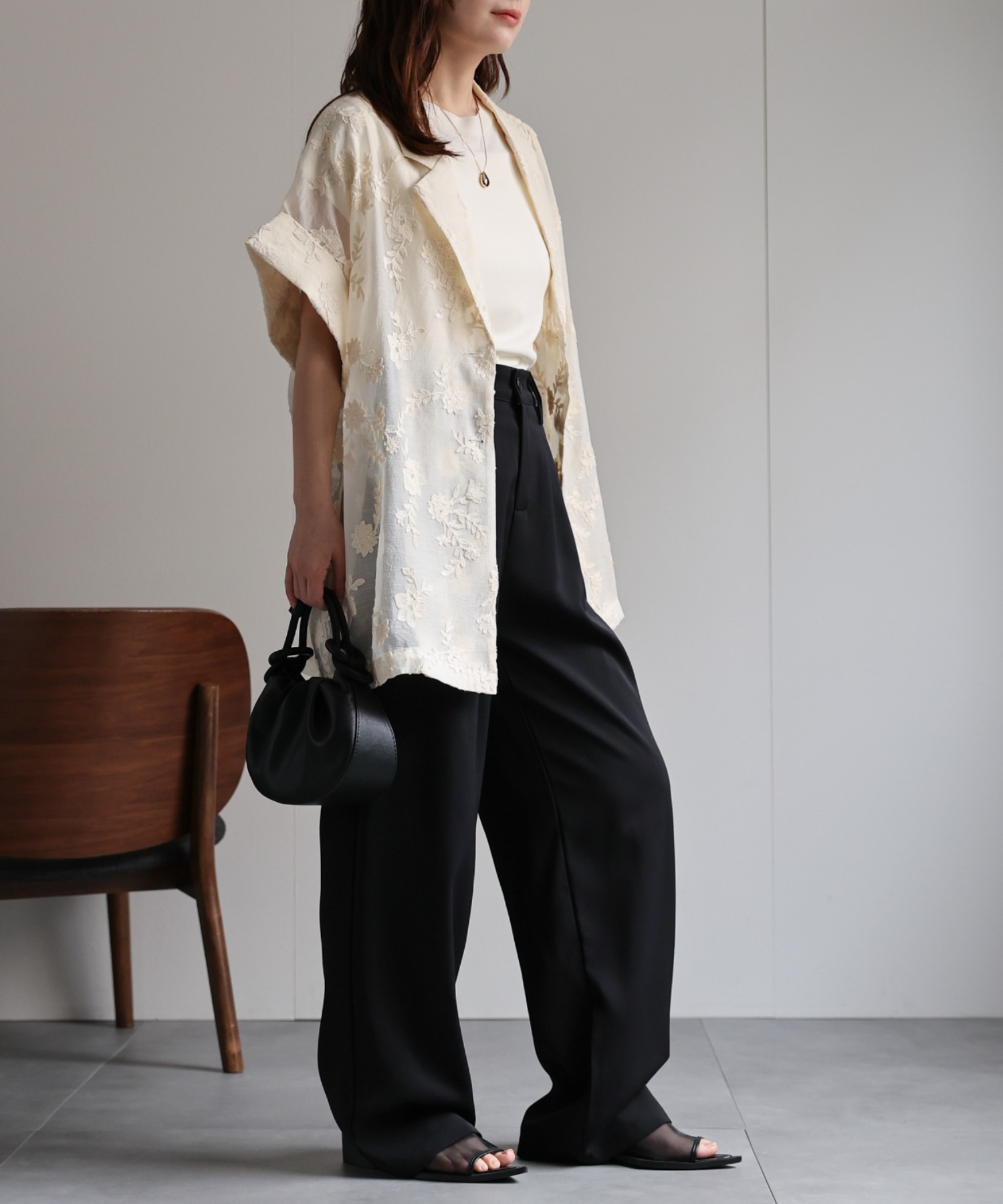model：156cm　着用サイズ：FREE