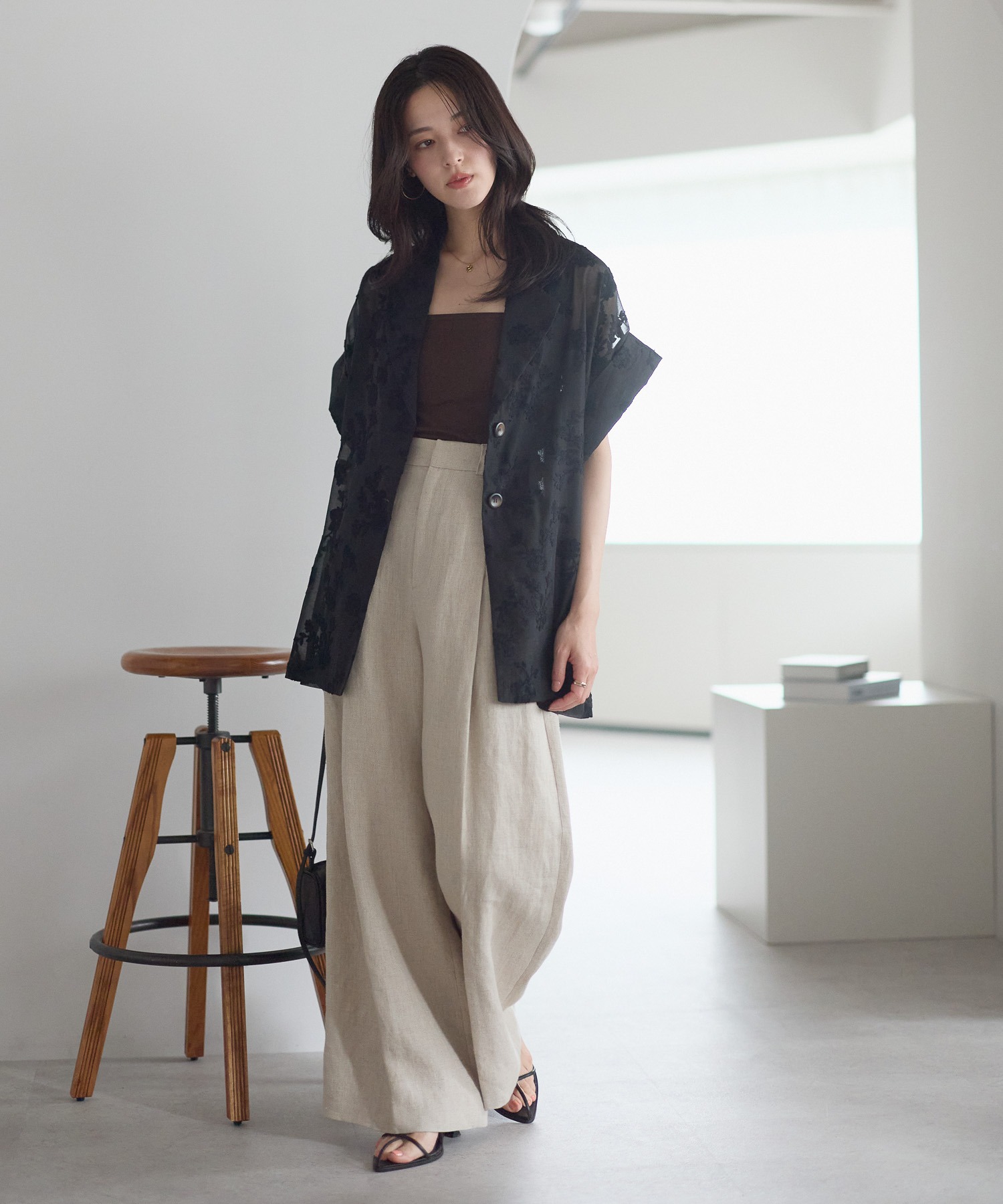 model：161cm 着用サイズ：FREE