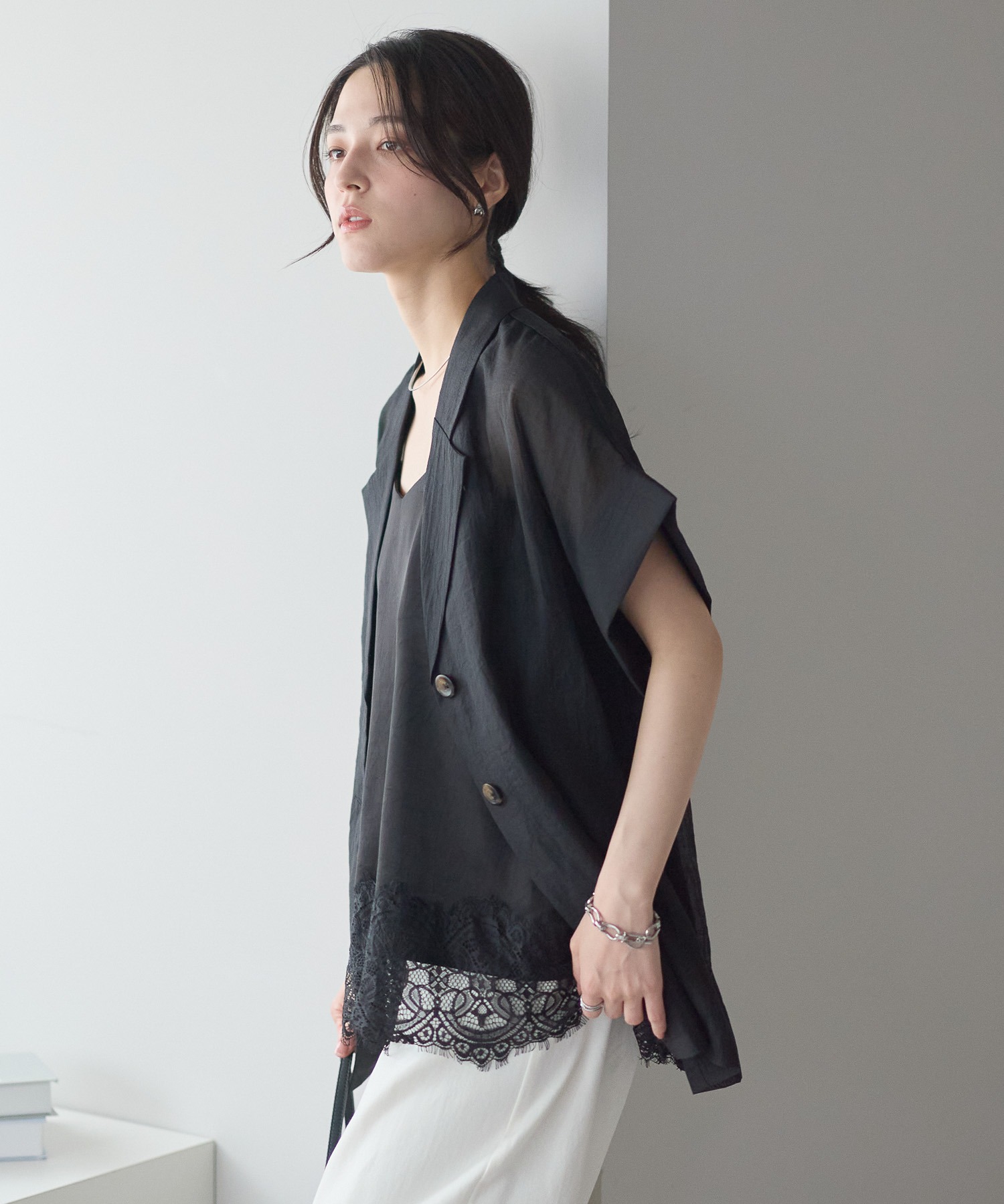 model：161cm 着用サイズ：FREE