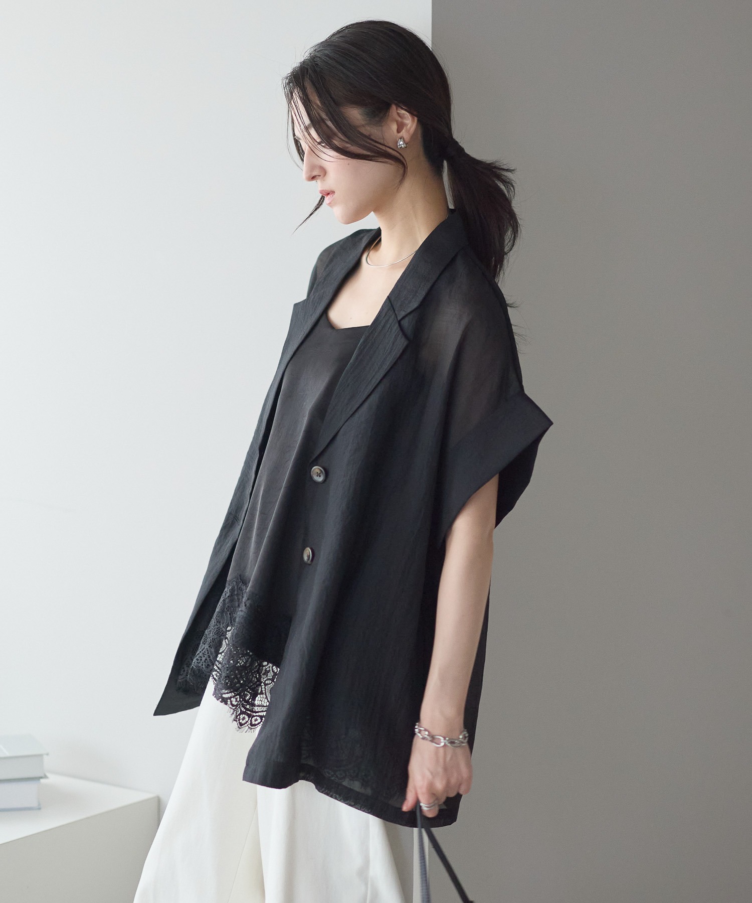 model：161cm 着用サイズ：FREE