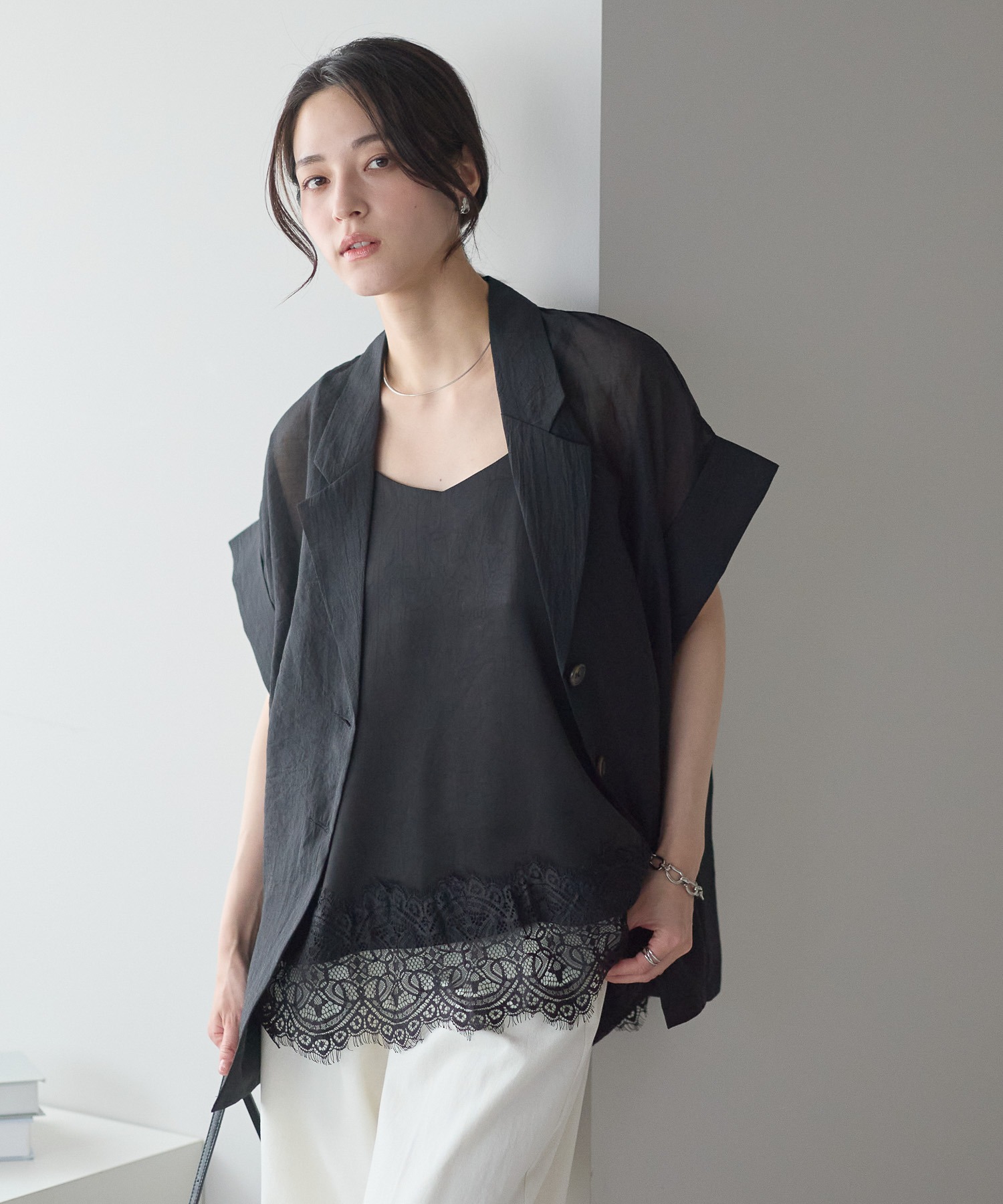 model：161cm 着用サイズ：FREE