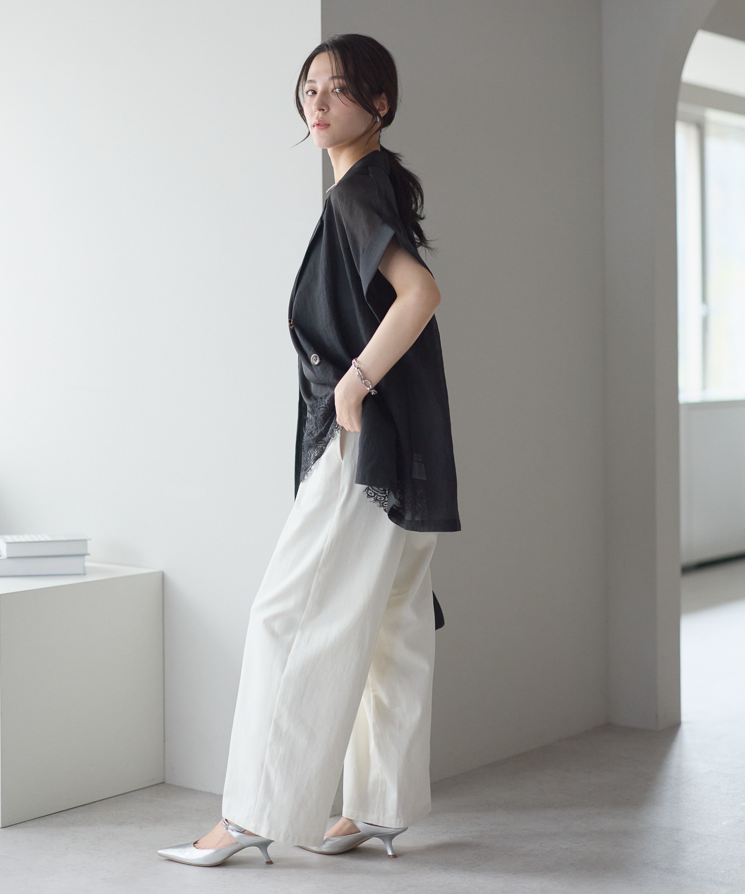 model：161cm 着用サイズ：FREE