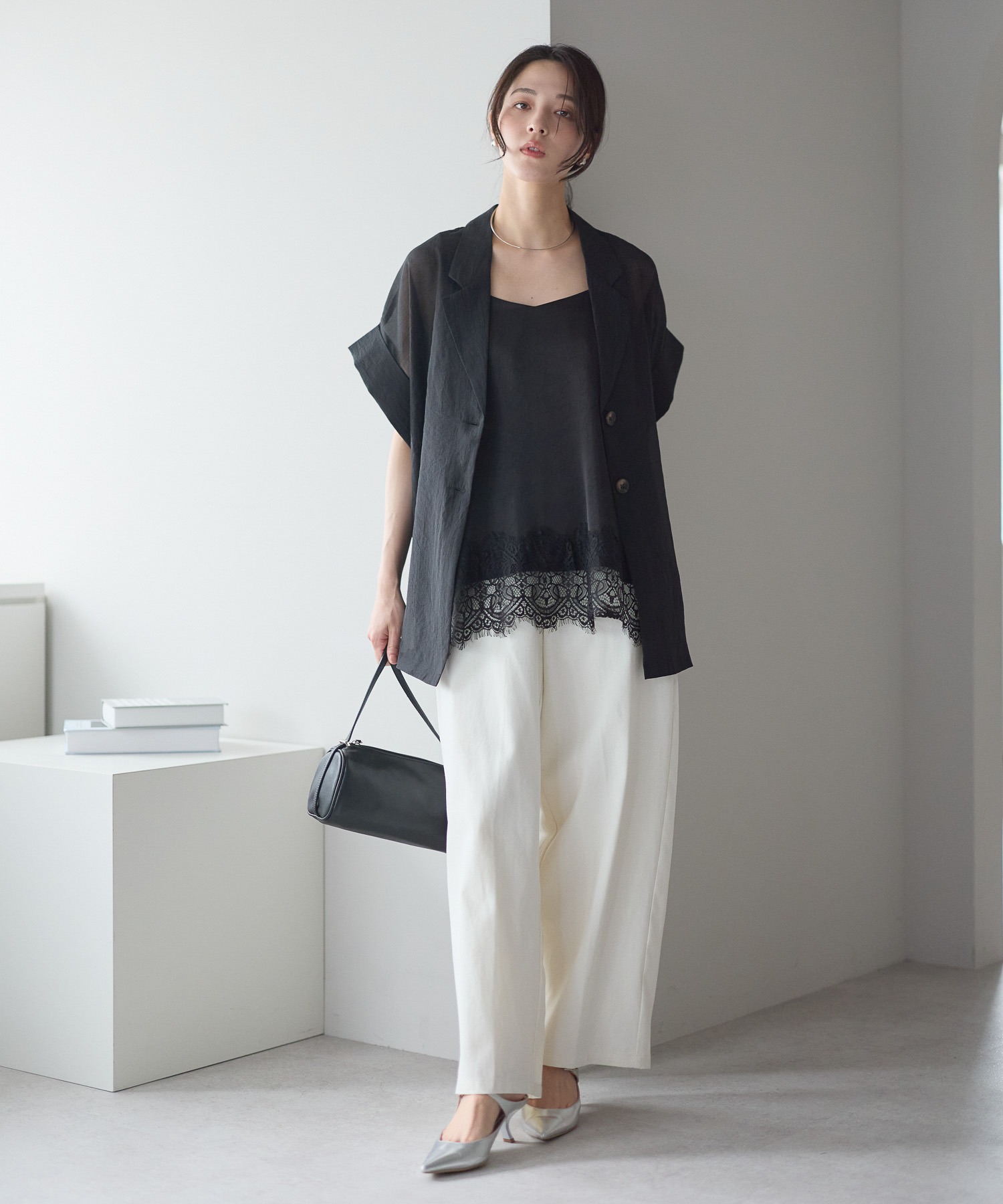 model：161cm 着用サイズ：FREE