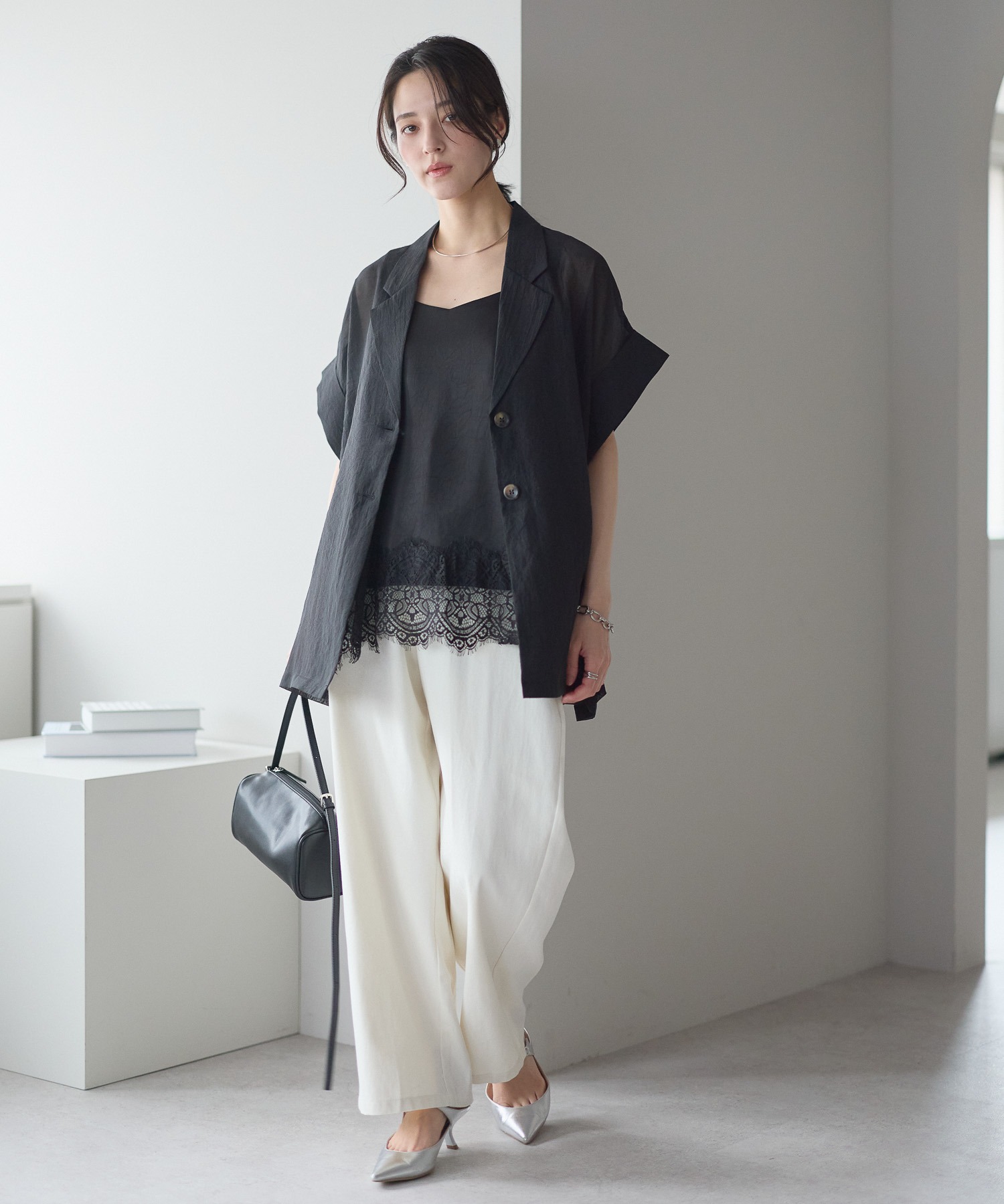model：161cm 着用サイズ：FREE