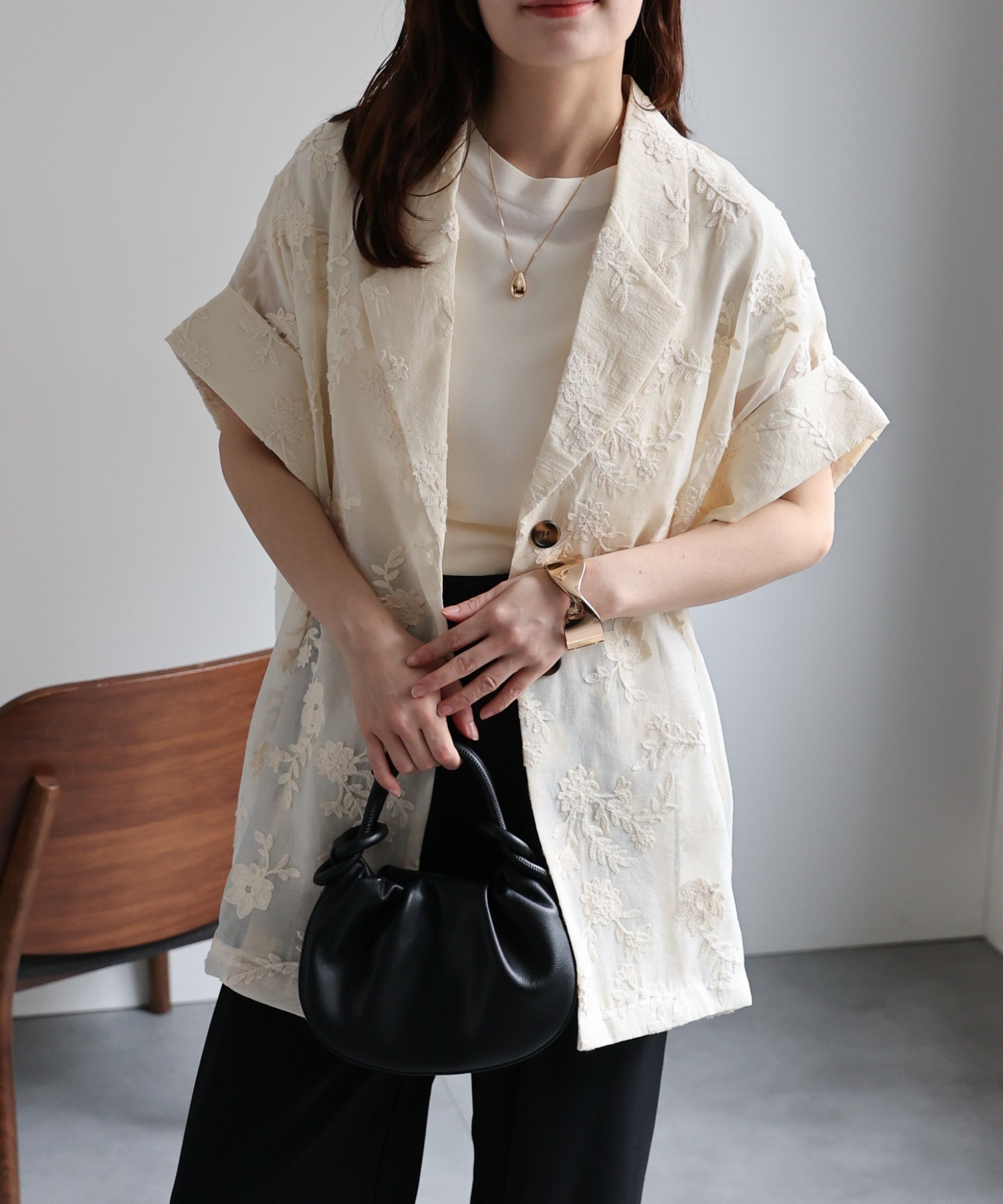 model：156cm　着用サイズ：FREE