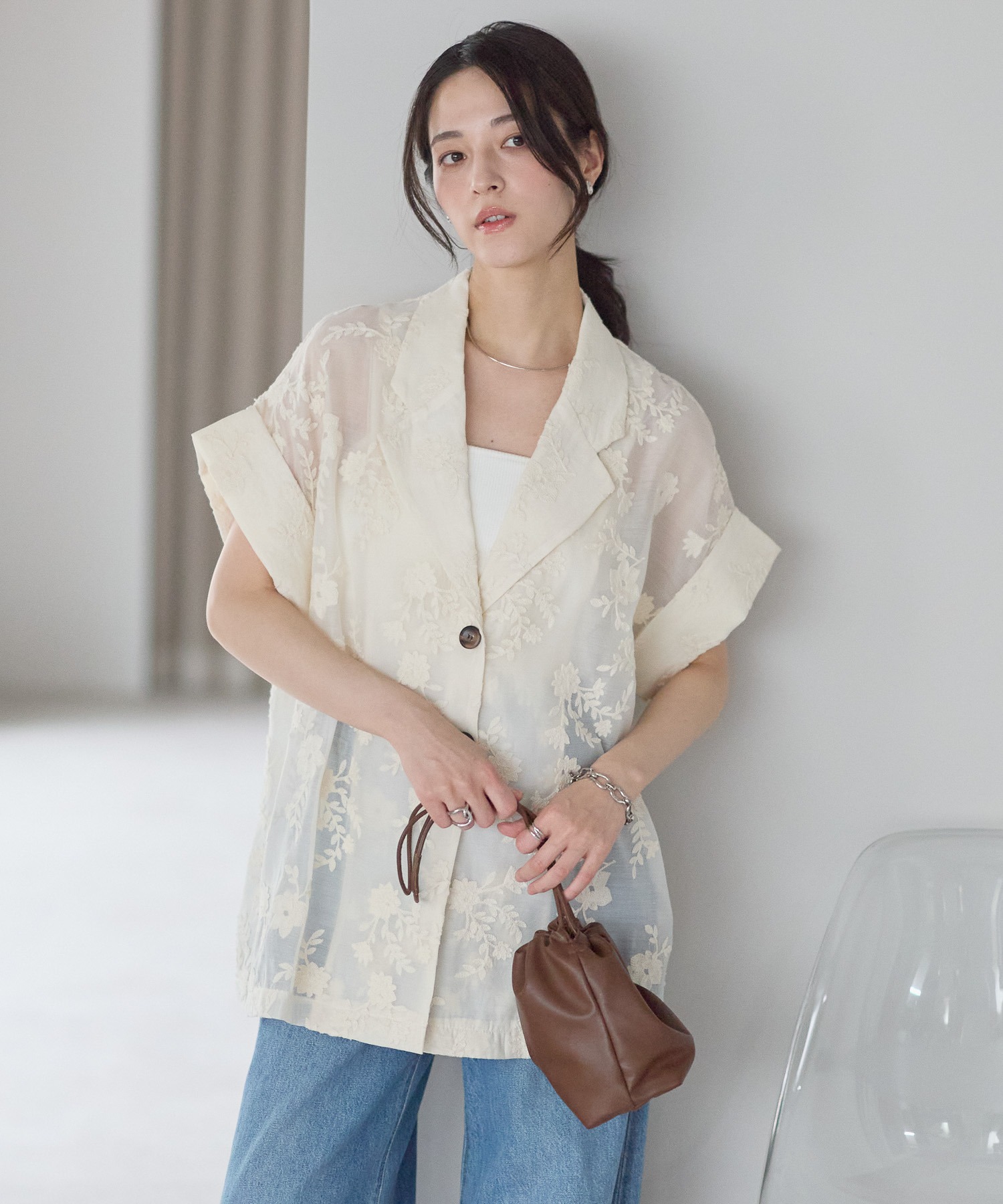 model：161cm 着用サイズ：FREE