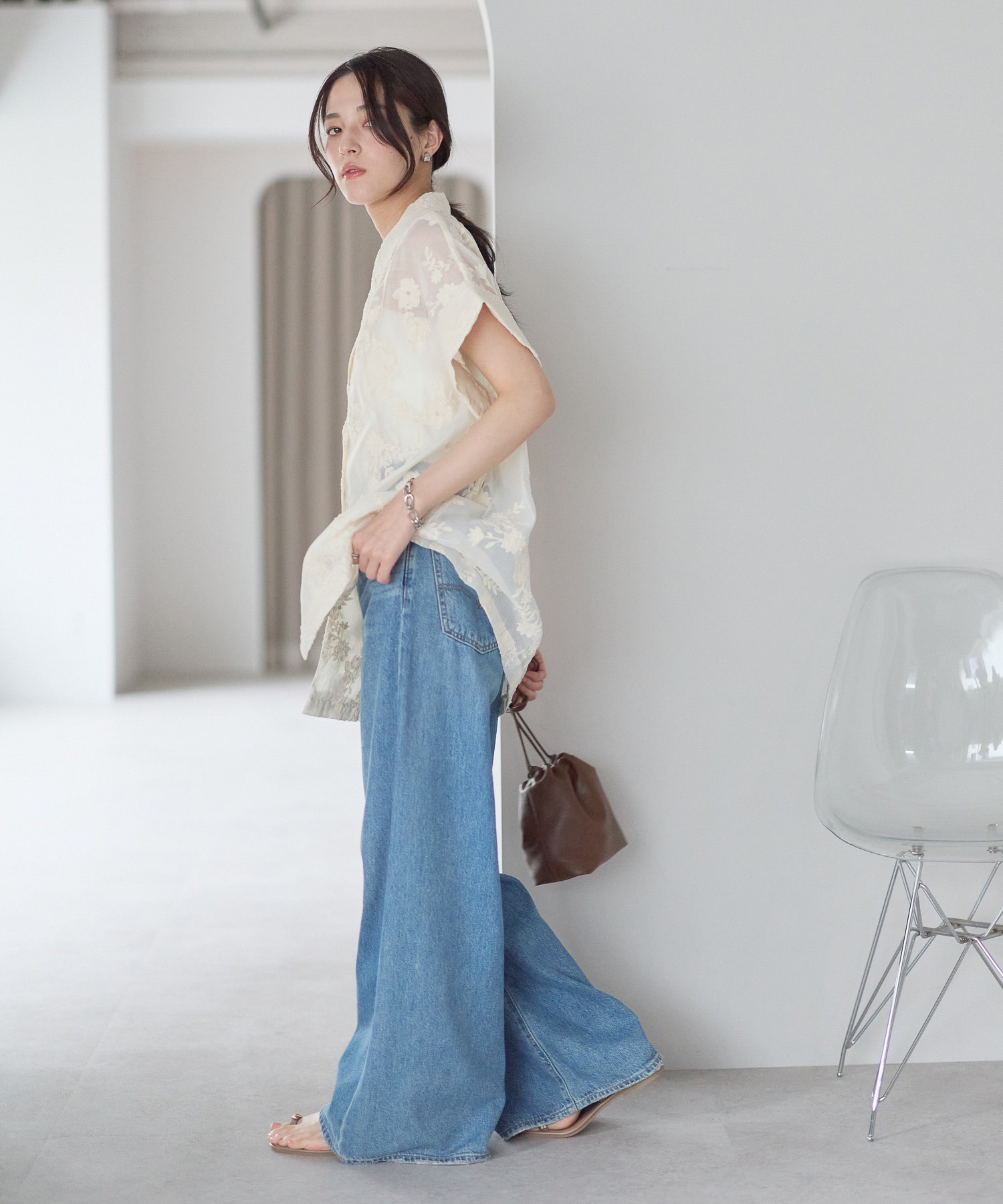 model：161cm 着用サイズ：FREE