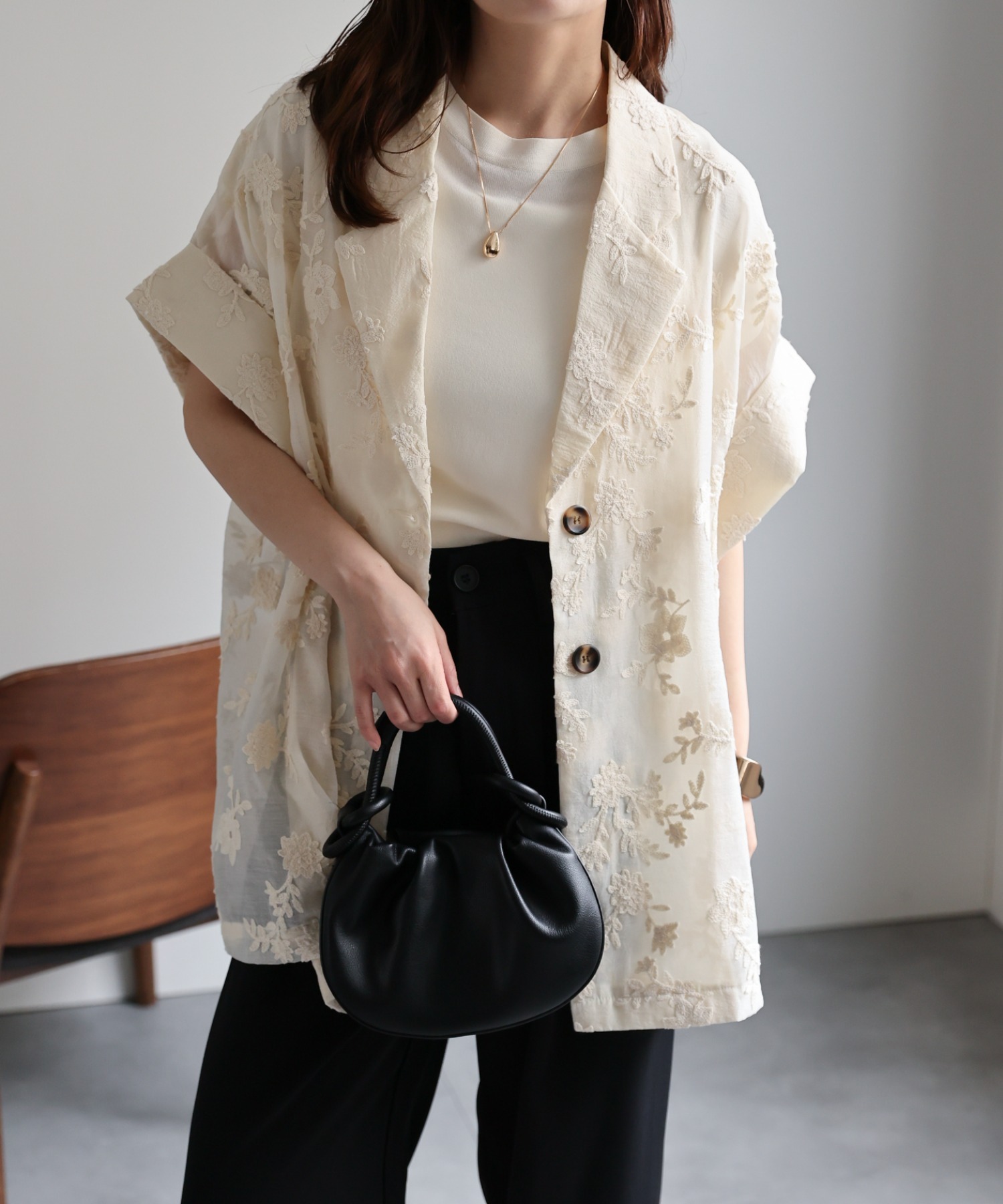 model：156cm　着用サイズ：FREE