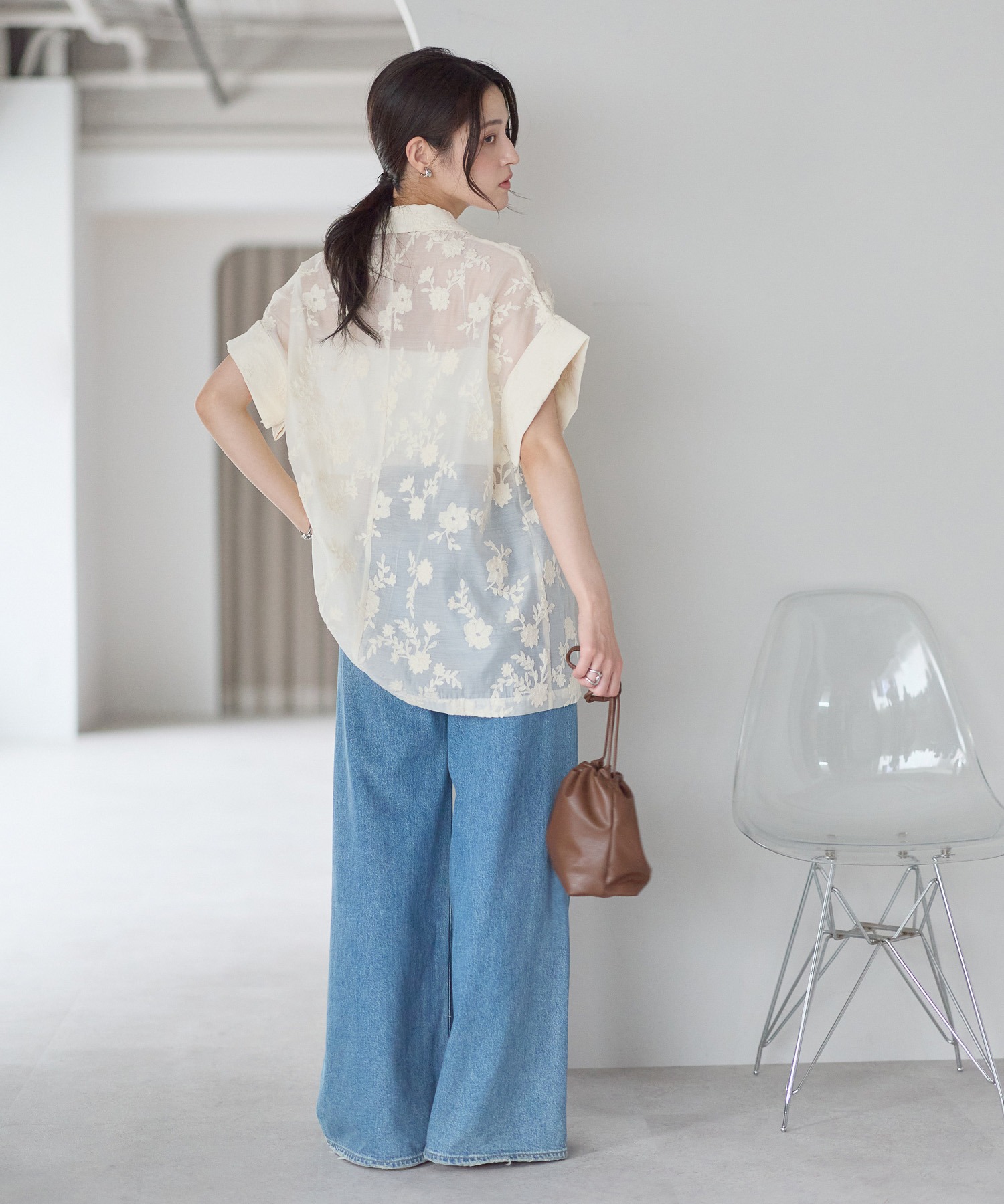 model：161cm 着用サイズ：FREE