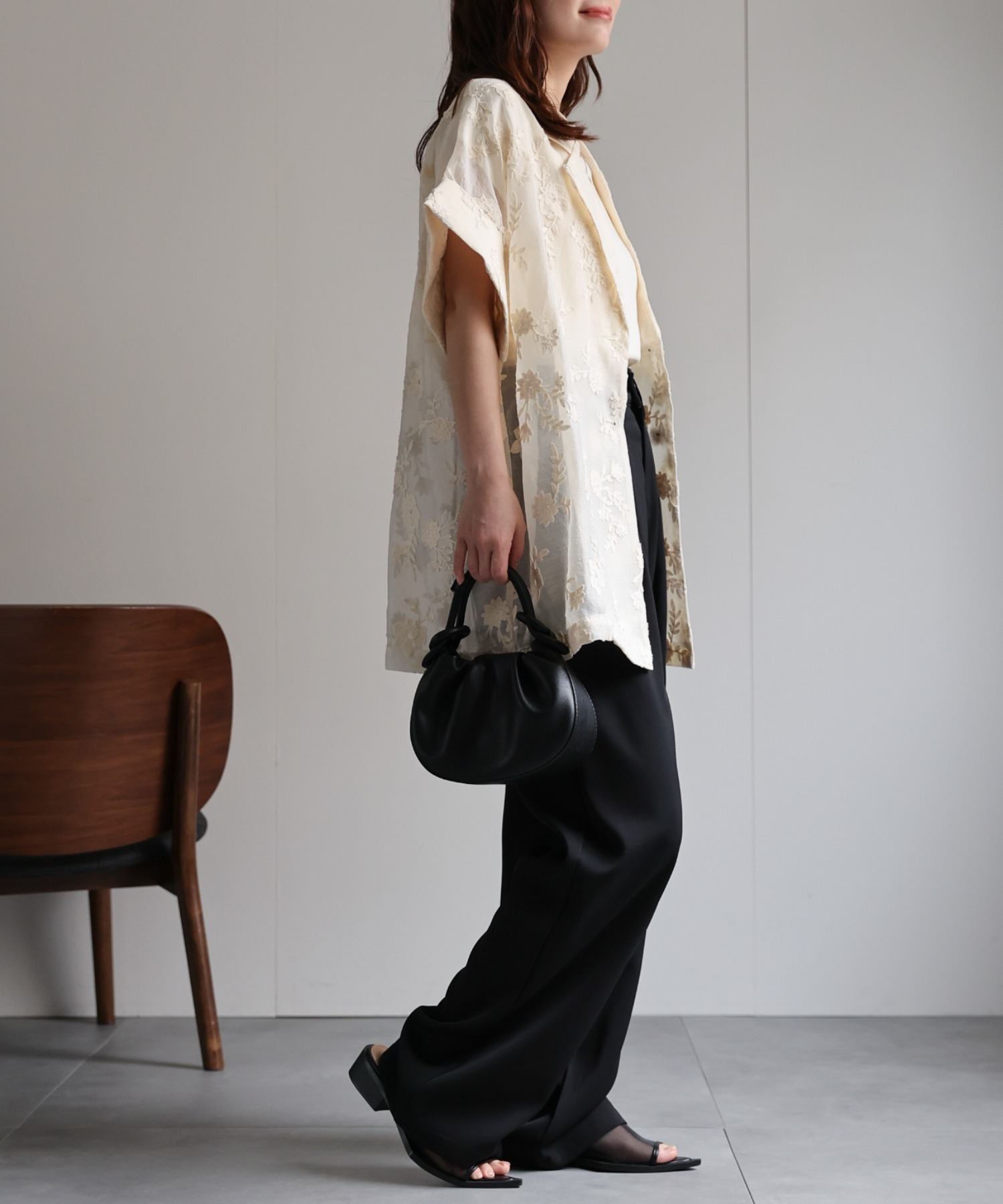 model：156cm　着用サイズ：FREE