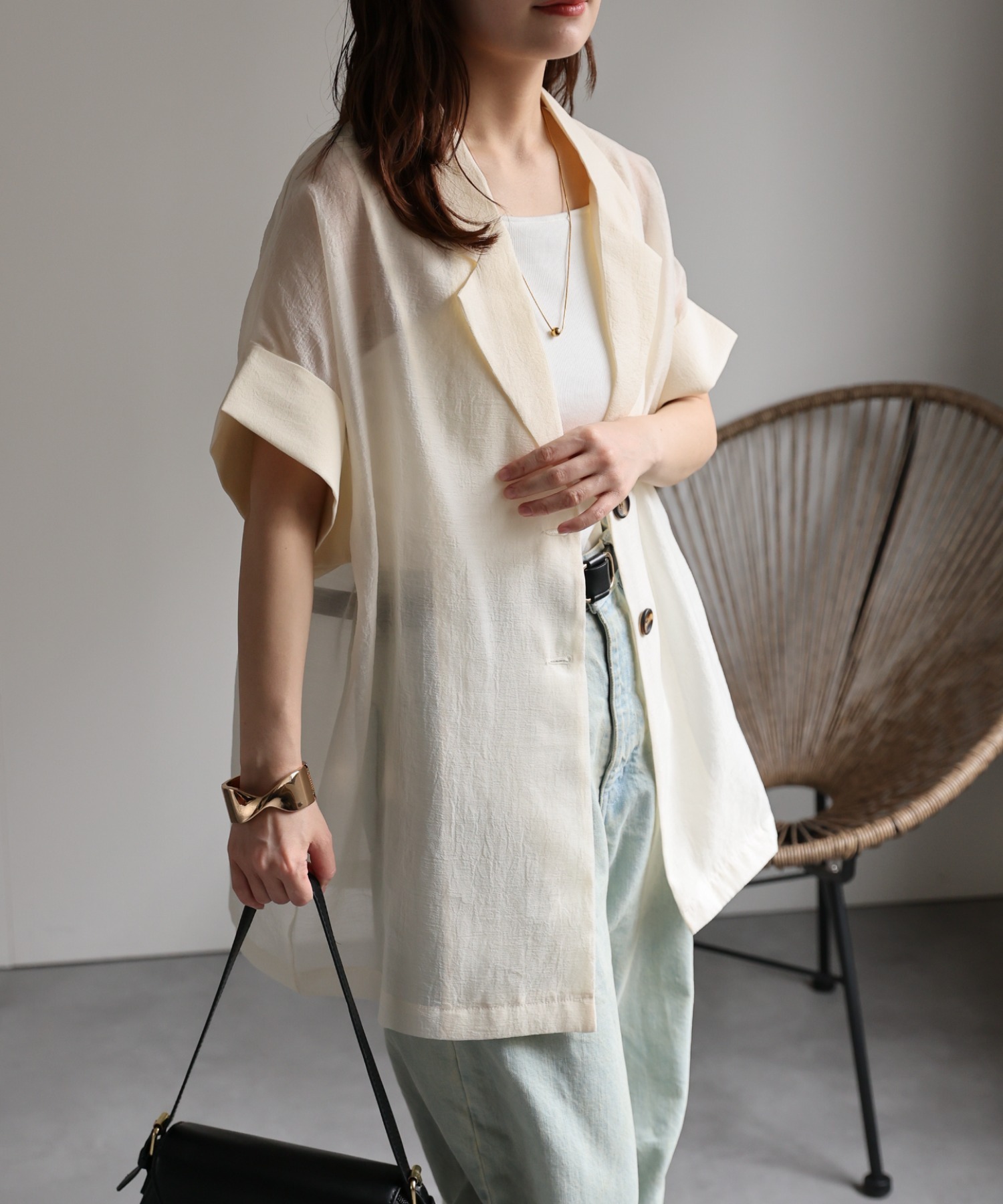 model：156cm　着用サイズ：FREE