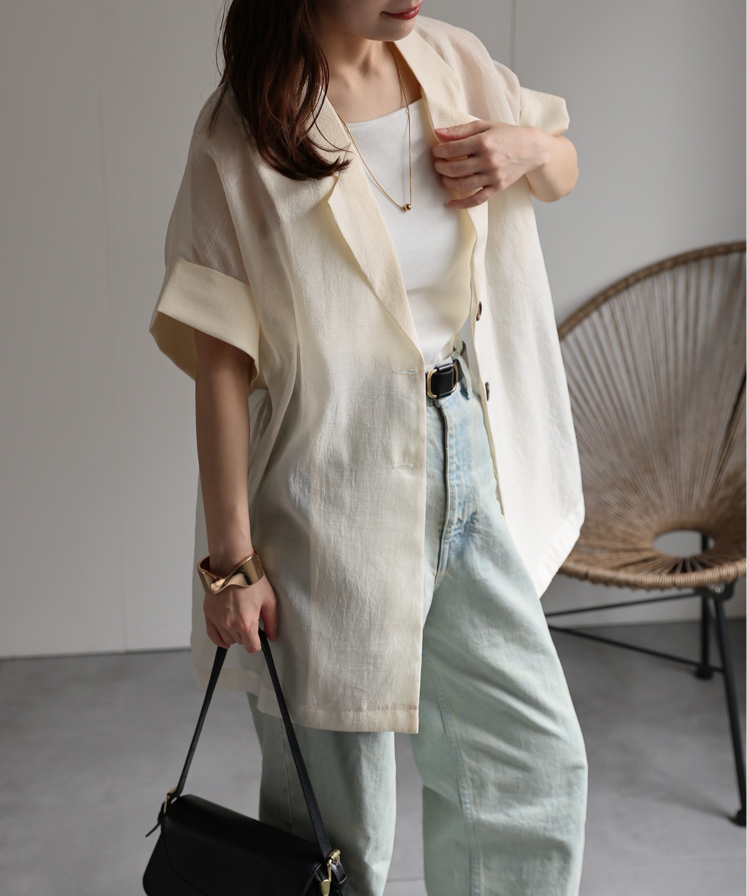 model：156cm　着用サイズ：FREE