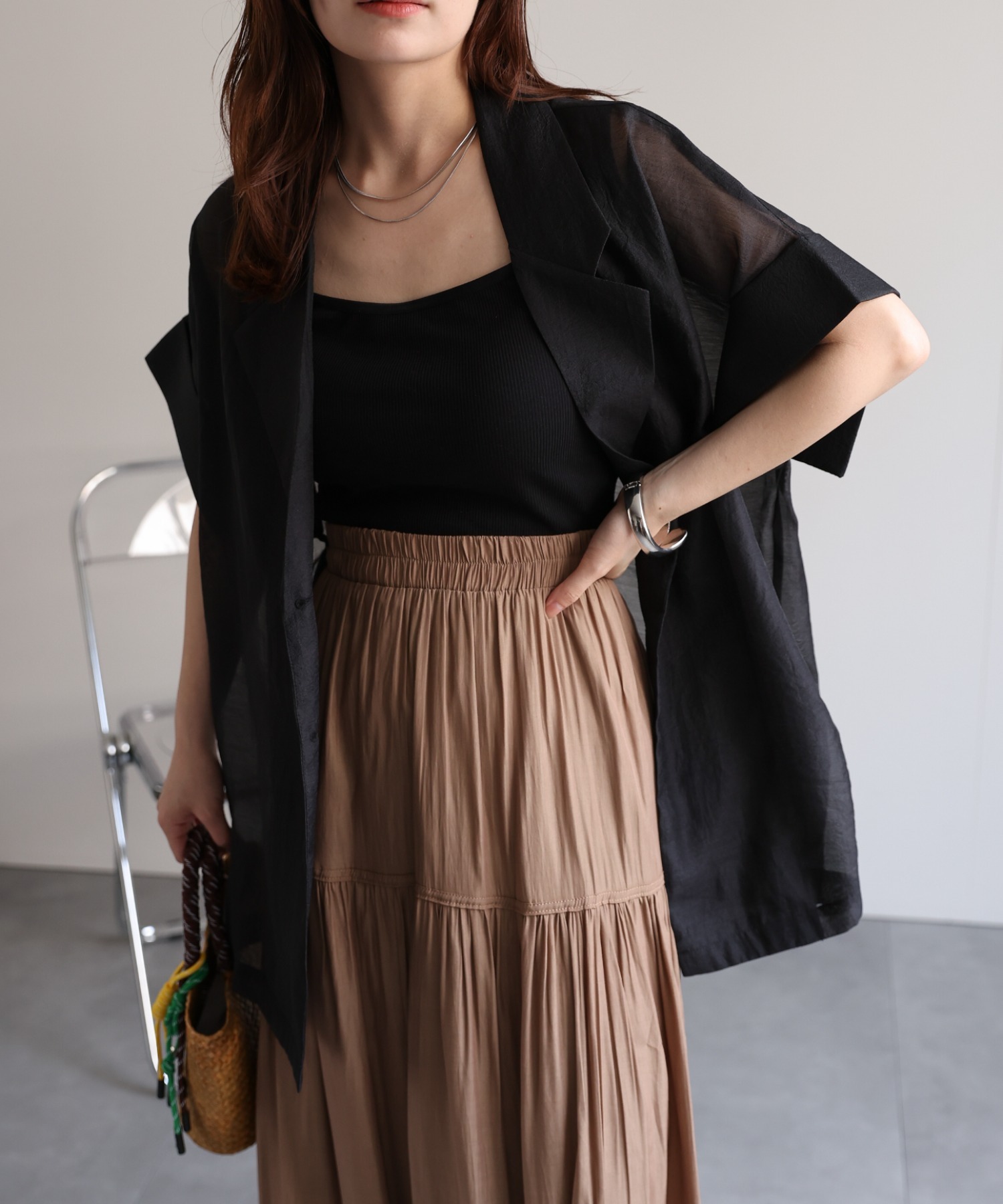 model：156cm　着用サイズ：FREE