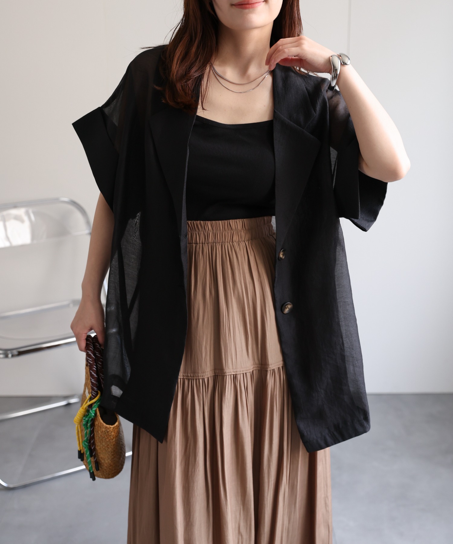 model：156cm　着用サイズ：FREE