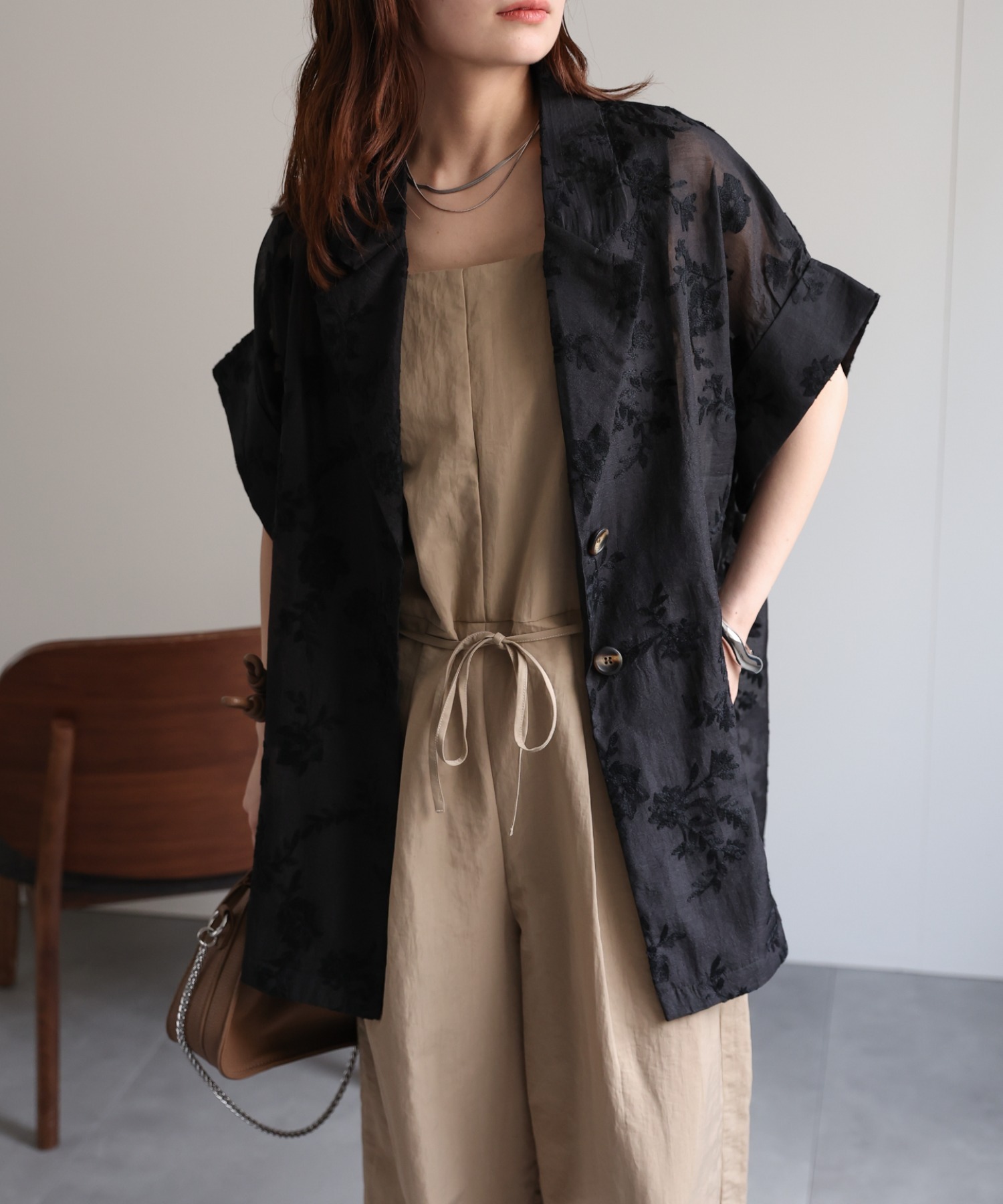 model：156cm　着用サイズ：FREE