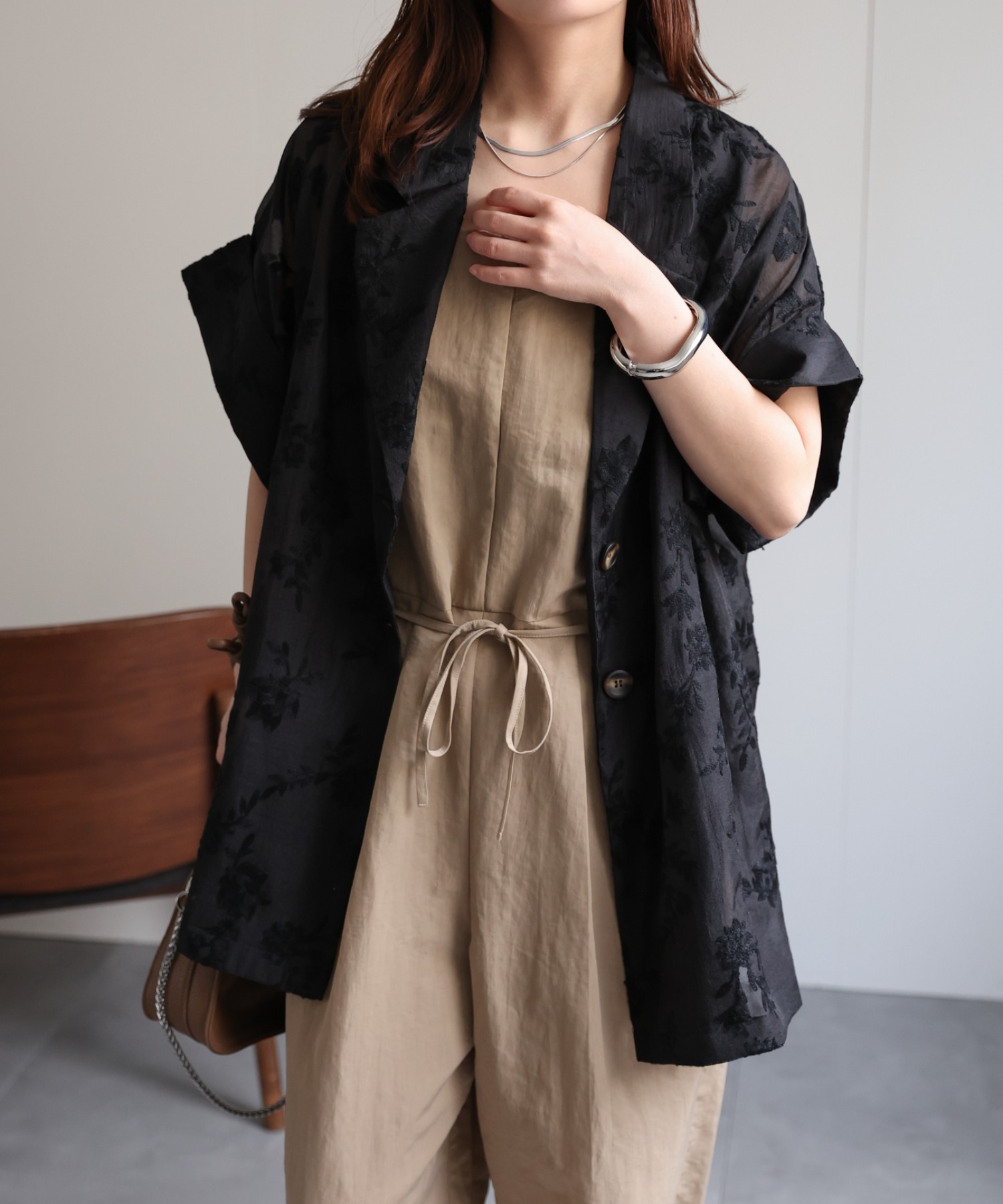 model：156cm　着用サイズ：FREE