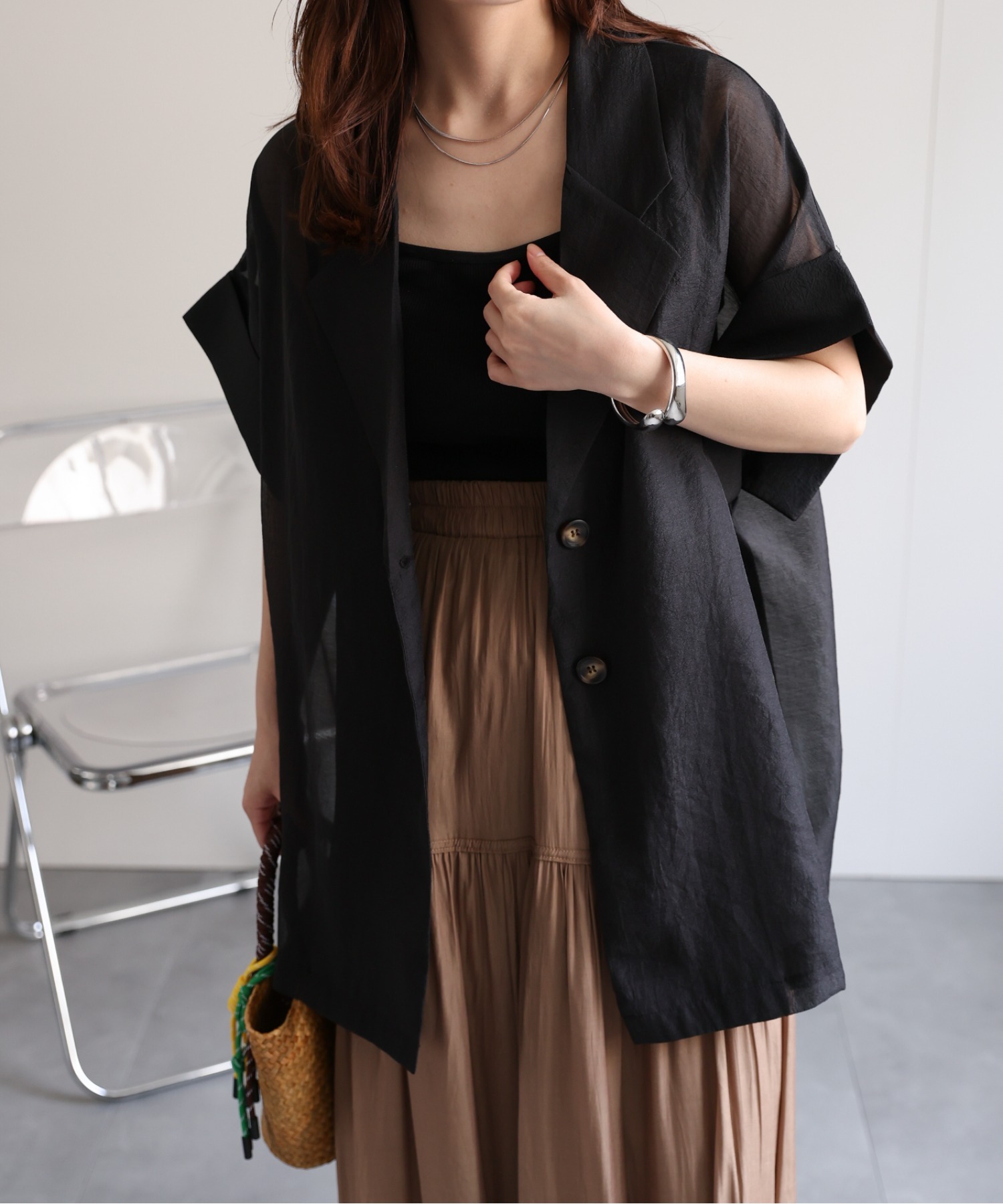 model：156cm　着用サイズ：FREE