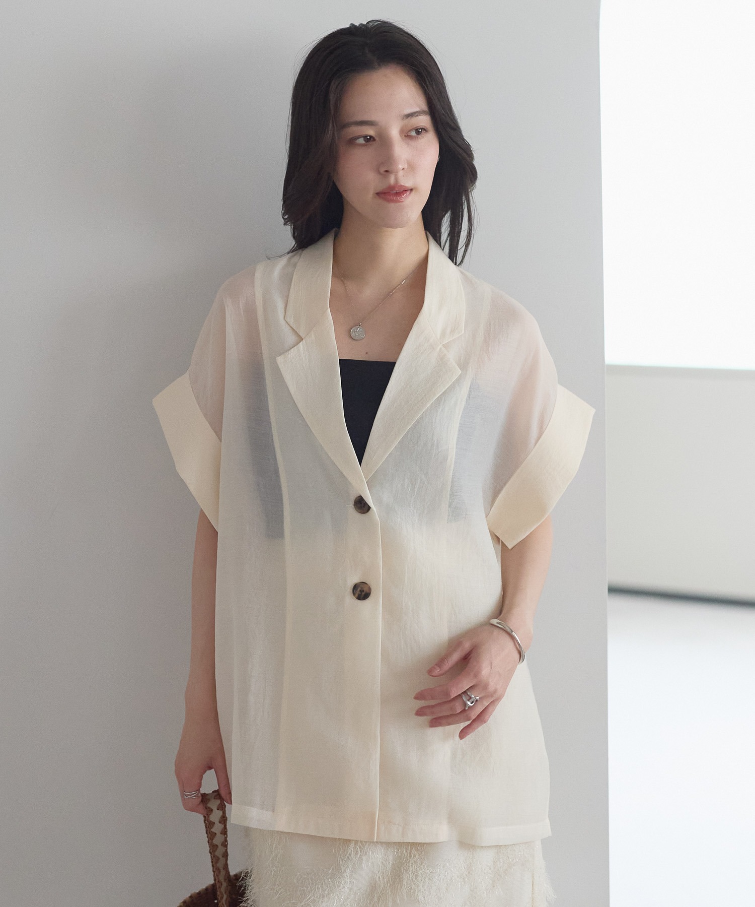 model：161cm 着用サイズ：FREE